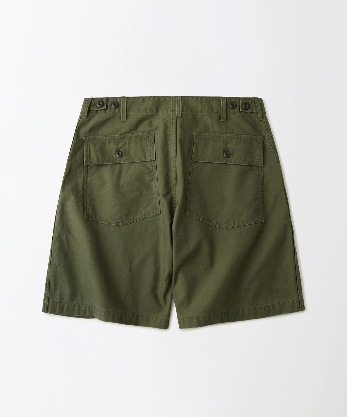 아웃스탠딩(OUTSTANDING) BACK SATIN FATIGUE SHORTS_OLIVE
