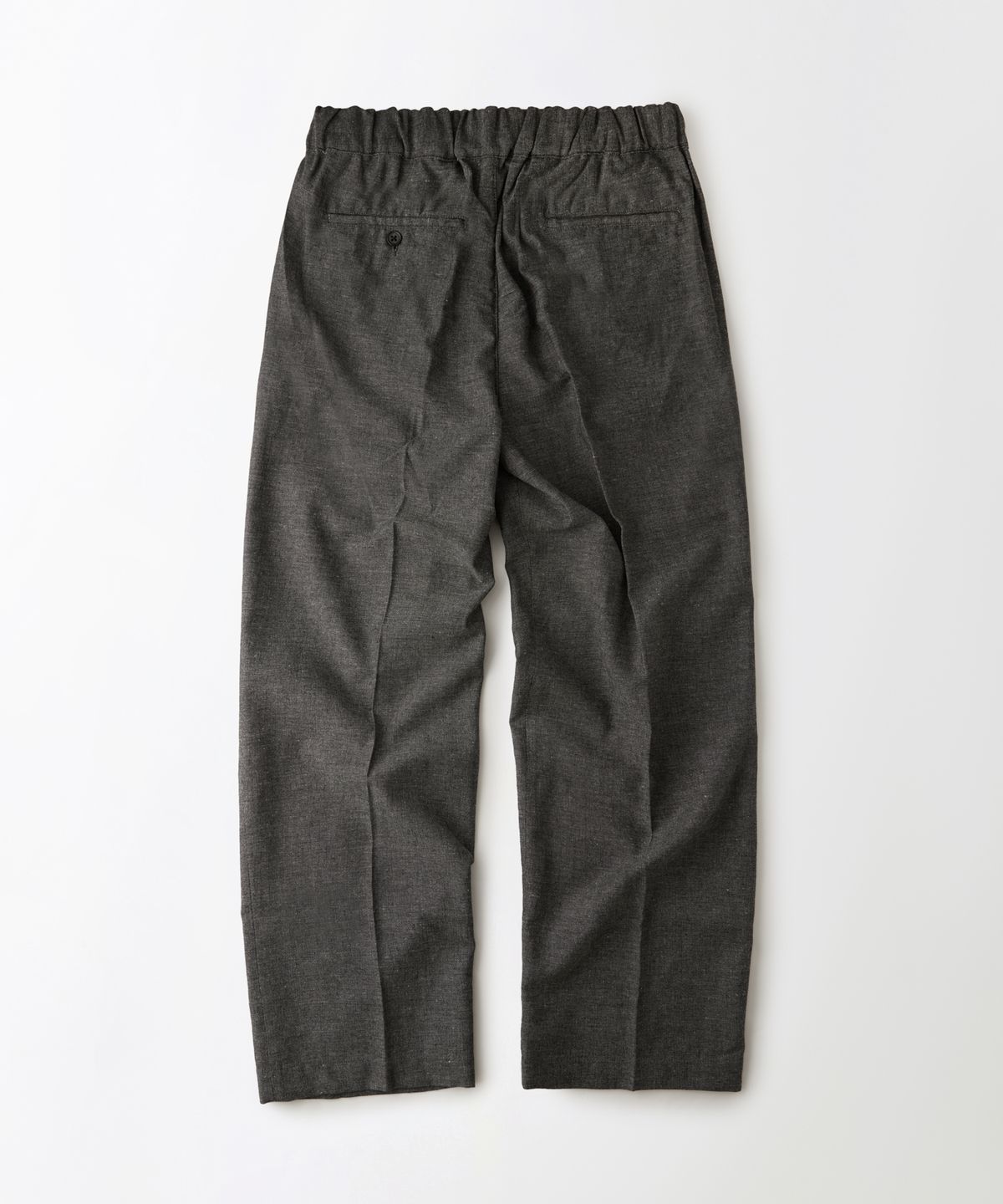 아웃스탠딩(OUTSTANDING) LINEN COTTON COMFORT PANTS_CHARCOAL