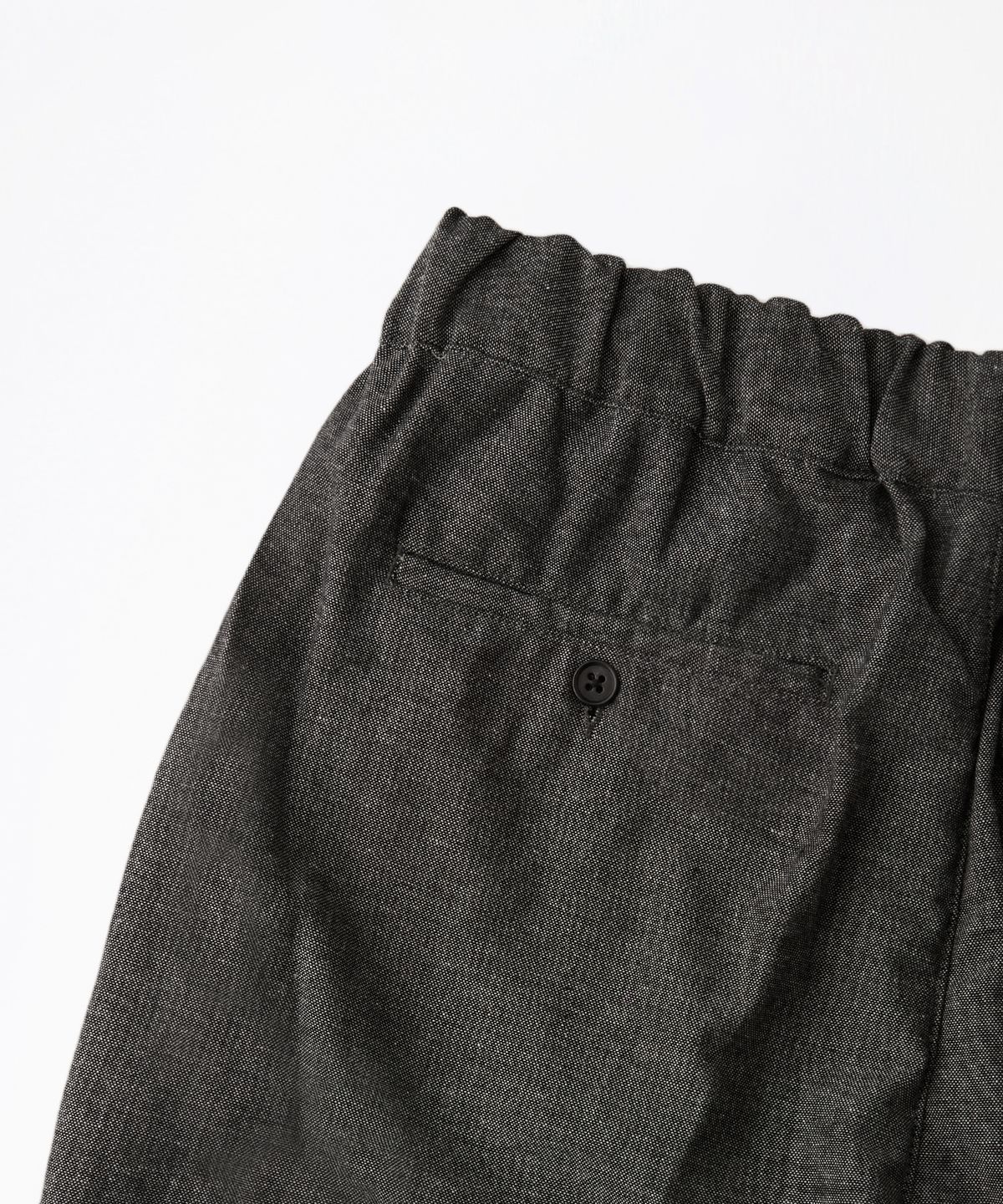 아웃스탠딩(OUTSTANDING) LINEN COTTON COMFORT PANTS_CHARCOAL