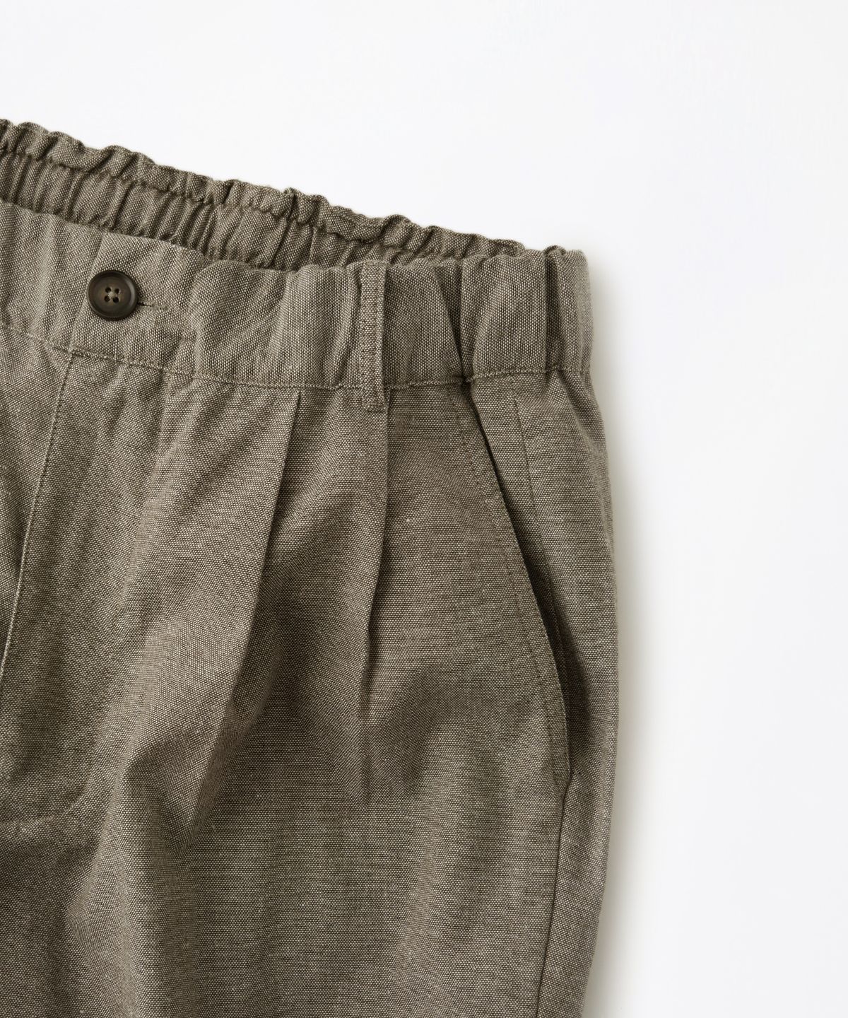 아웃스탠딩(OUTSTANDING) LINEN COTTON COMFORT PANTS_BEIGE
