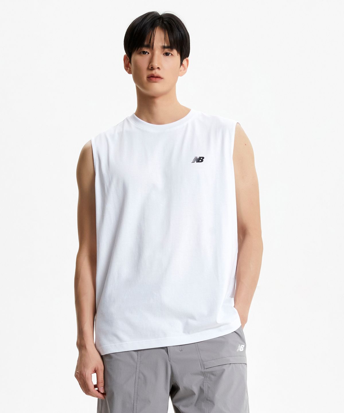 뉴발란스(NEW BALANCE) NBNGGCO213 / UNI NB BOY 피크닉 페스티벌 나시티 (WHITE)