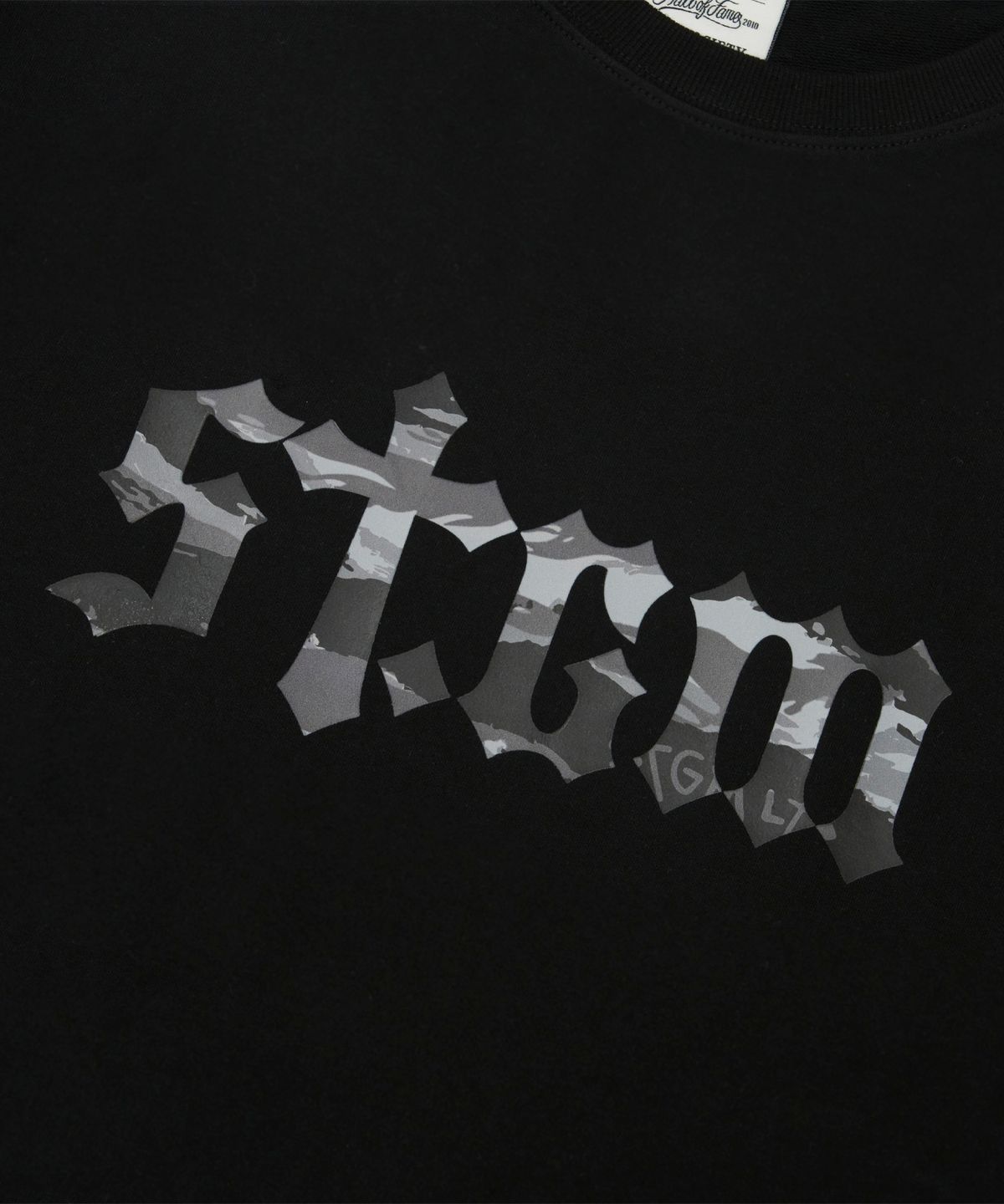 스티그마(STIGMA) Tiger Camouflage STGM Semi-oversized T-shirts Black