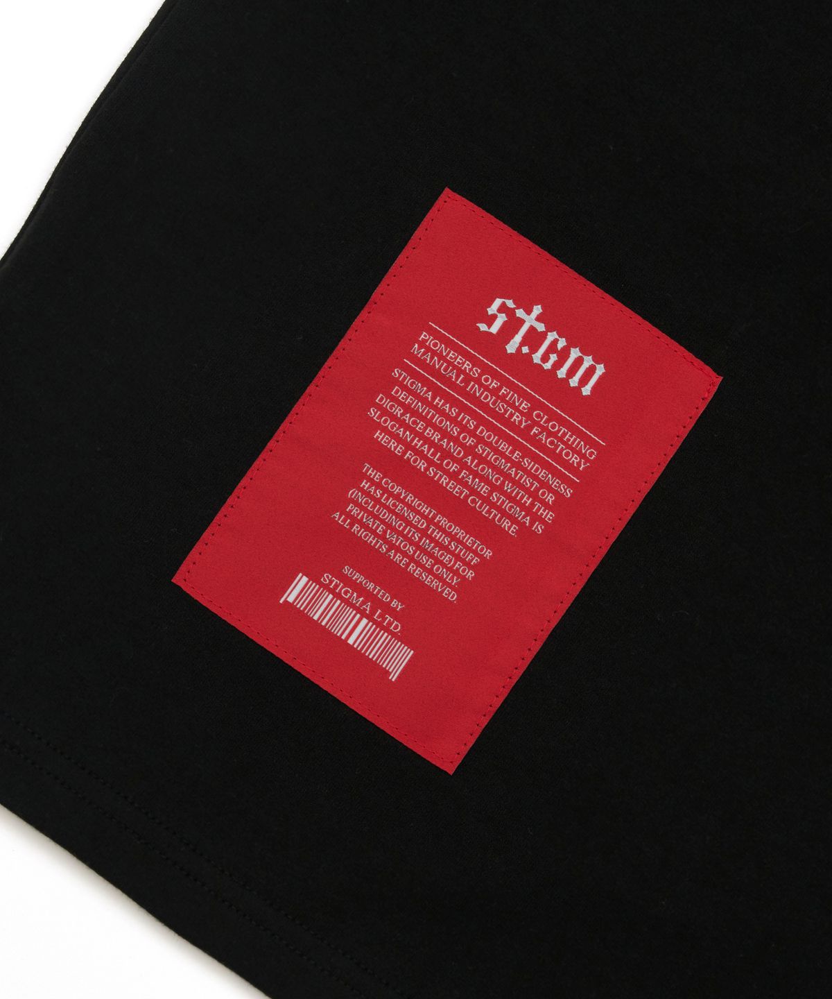 스티그마(STIGMA) Tiger Camouflage STGM Semi-oversized T-shirts Black