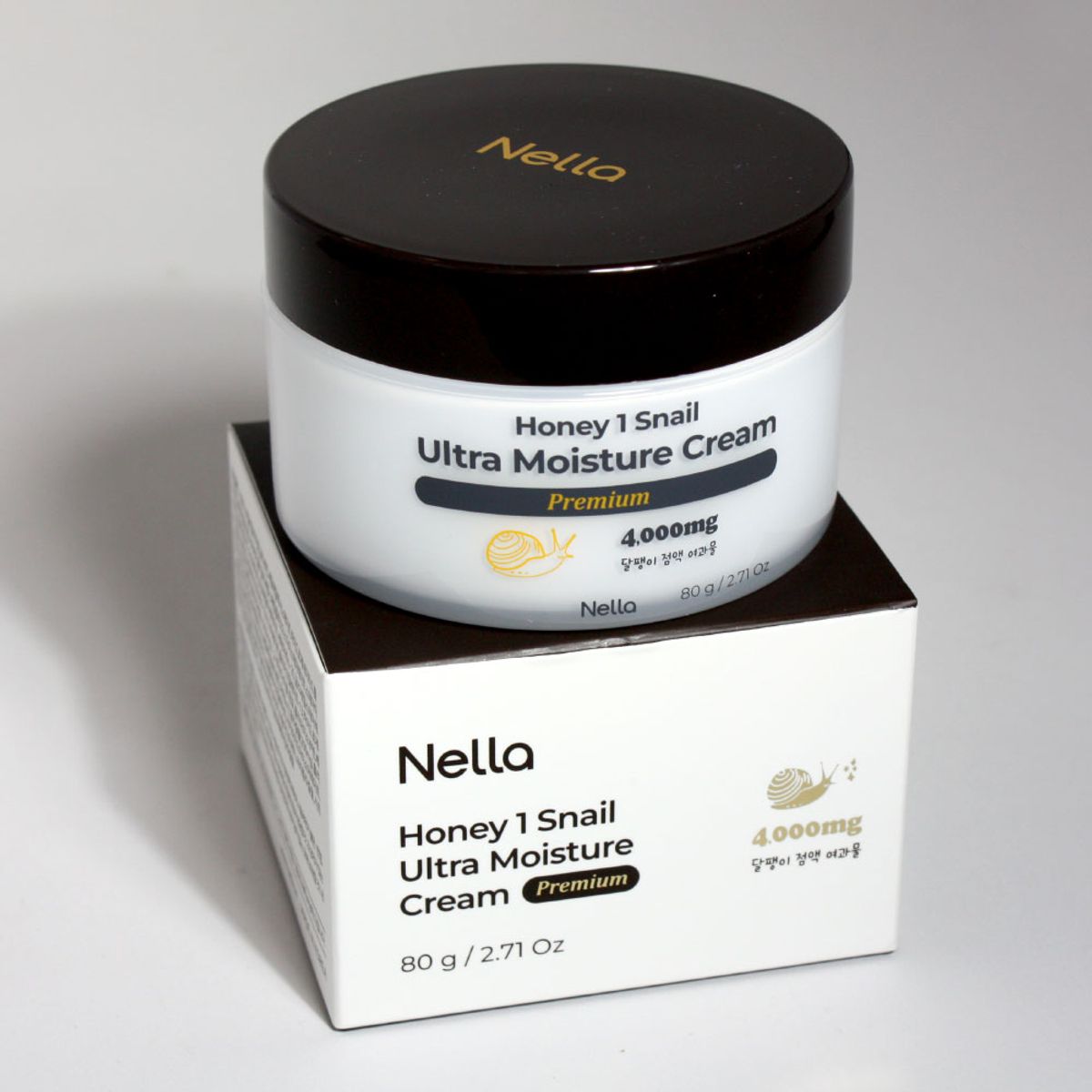 넬라(NELLA) 허니원스네일 울트라 모이스처 크림 프리미엄 80g