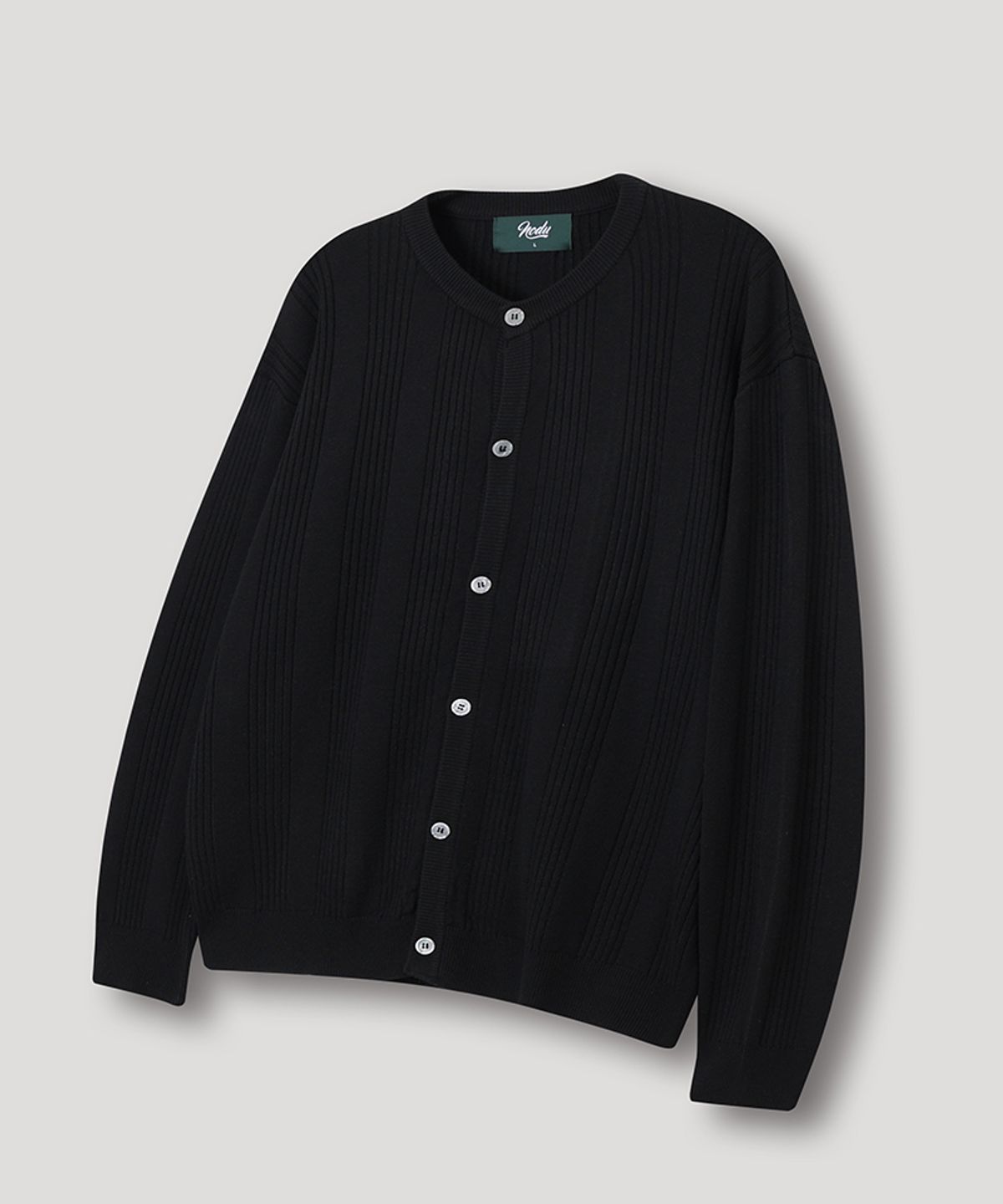 노드유(NODU) 노즈 골지 라운드 소프트 가디건 [2color]