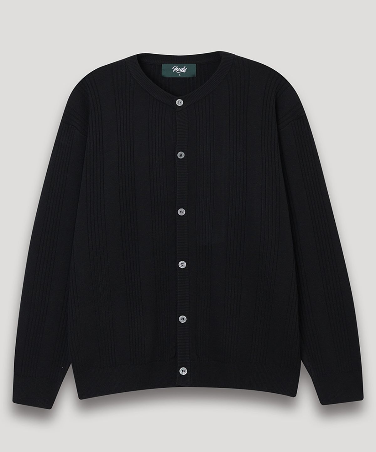 노드유(NODU) 노즈 골지 라운드 소프트 가디건 [2color]