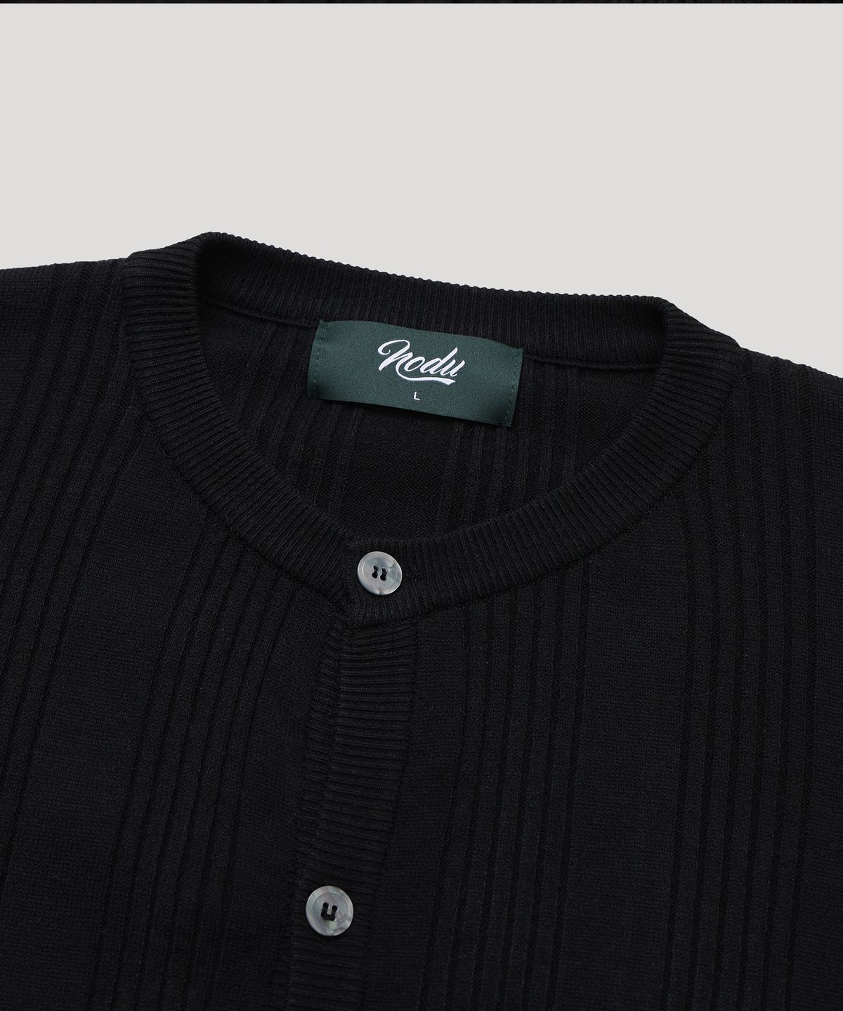 노드유(NODU) 노즈 골지 라운드 소프트 가디건 [2color]