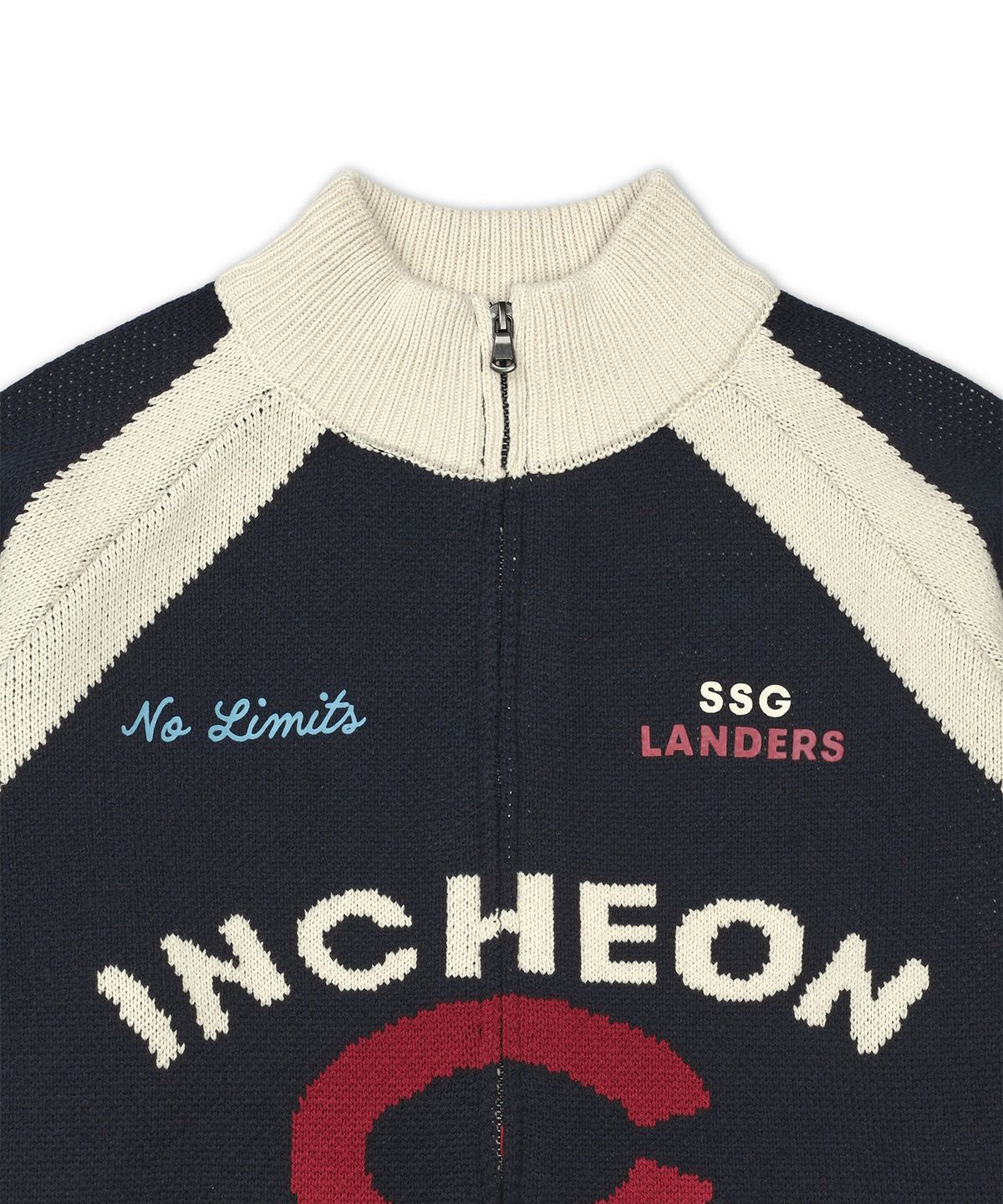 SSG랜더스(SSG LANDERS) 무신사 x SSG랜더스 25 니트집업 자켓