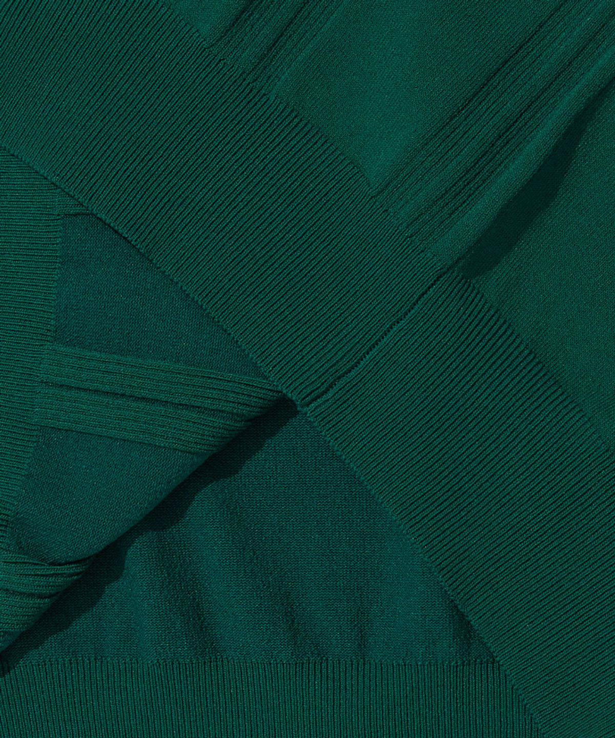 아웃스탠딩(OUTSTANDING) HS STRIPE CREW NECK KNIT_GREEN