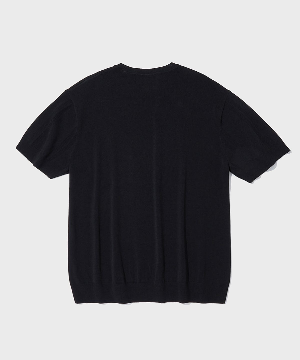 아웃스탠딩(OUTSTANDING) HS STRIPE CREW NECK KNIT_BLACK