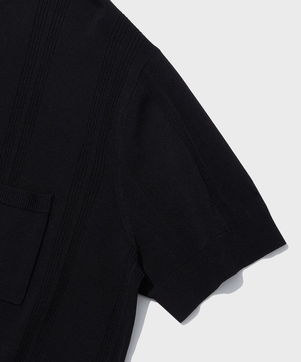 아웃스탠딩(OUTSTANDING) HS STRIPE CREW NECK KNIT_BLACK