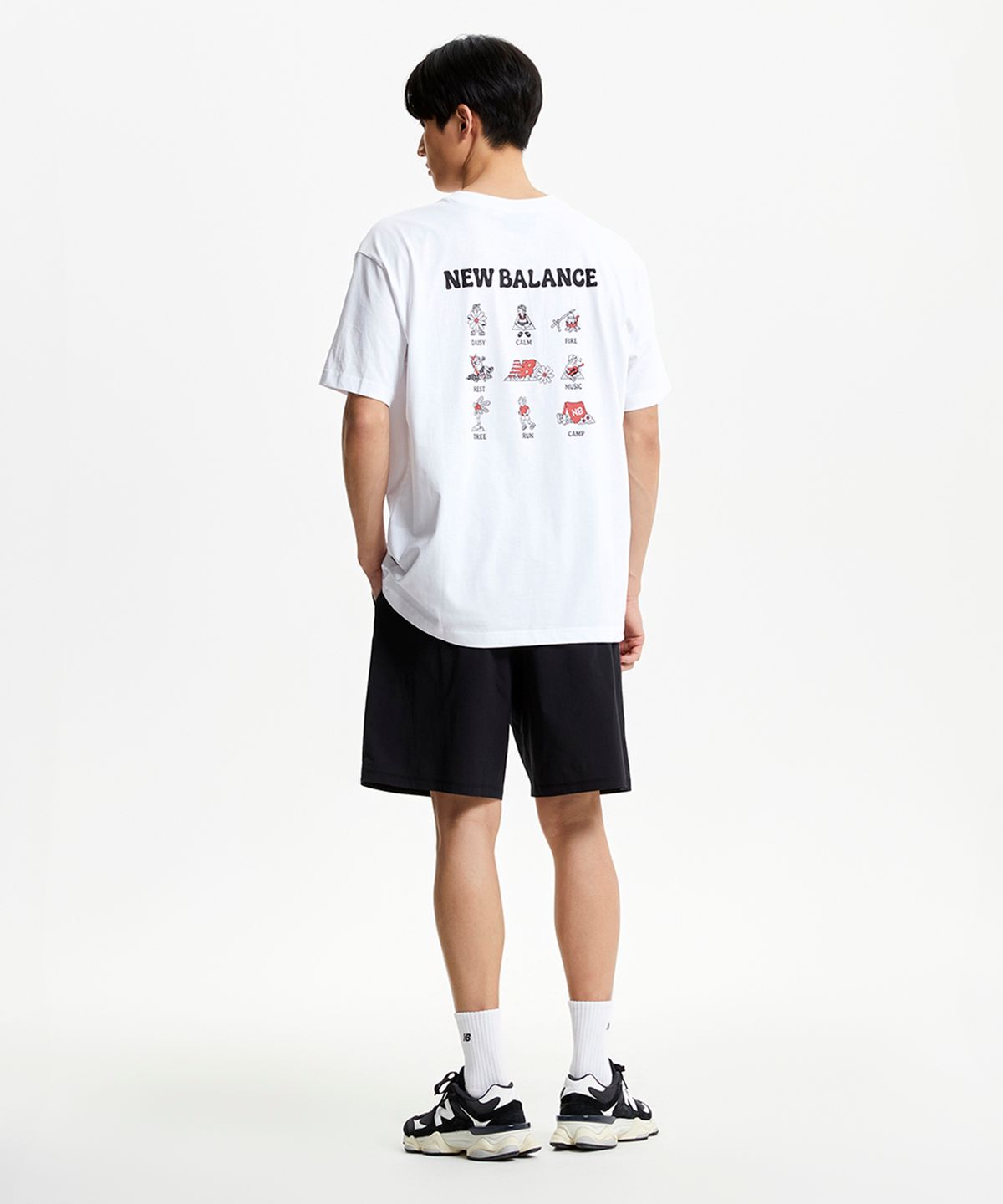 뉴발란스(NEW BALANCE) NBNEF31633 / UNI NB BOY 피크닉 컨텐츠 반팔티 (WHITE)