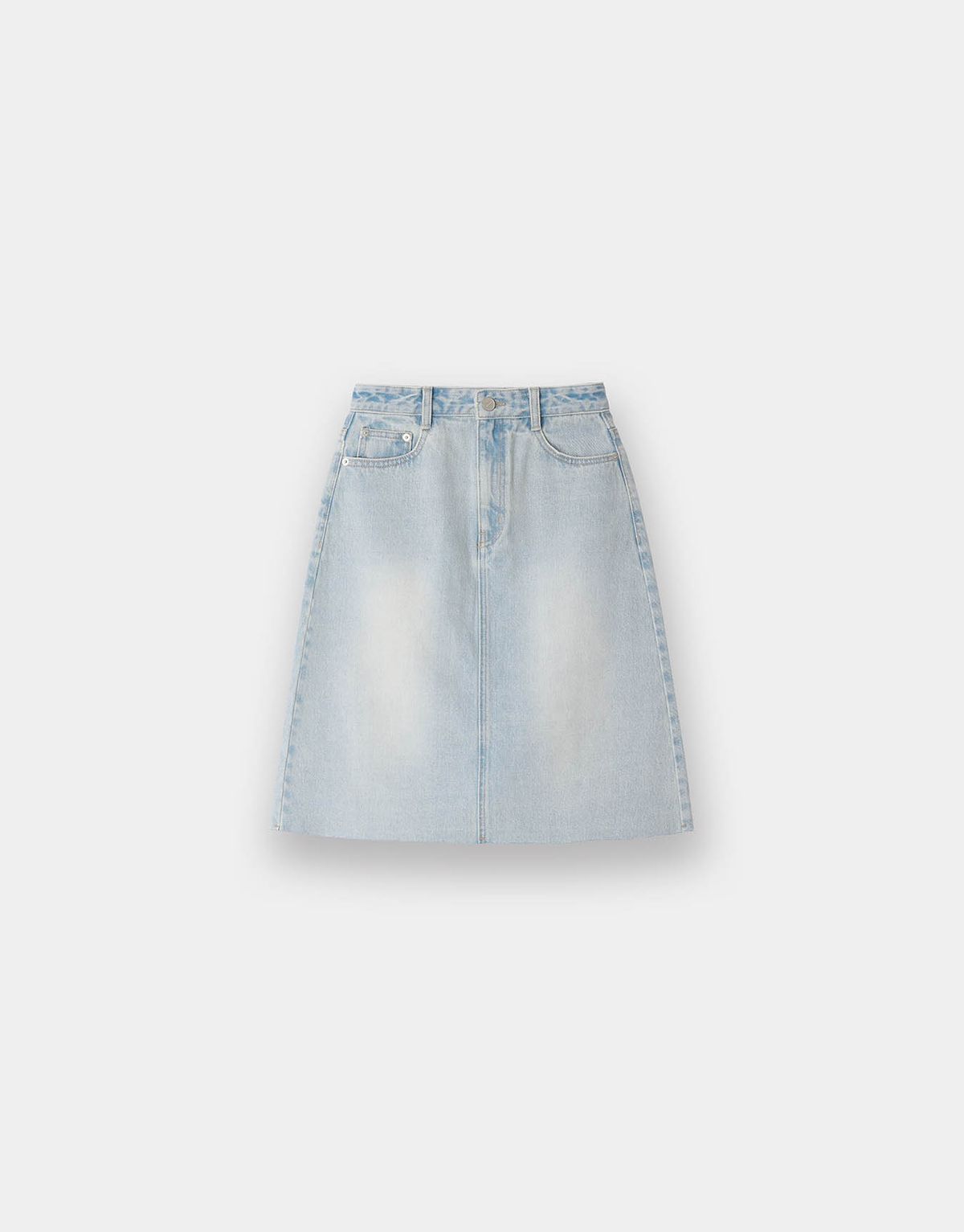 지오다노(GIORDANO) 데님 미디 스커트 165540 [2color]