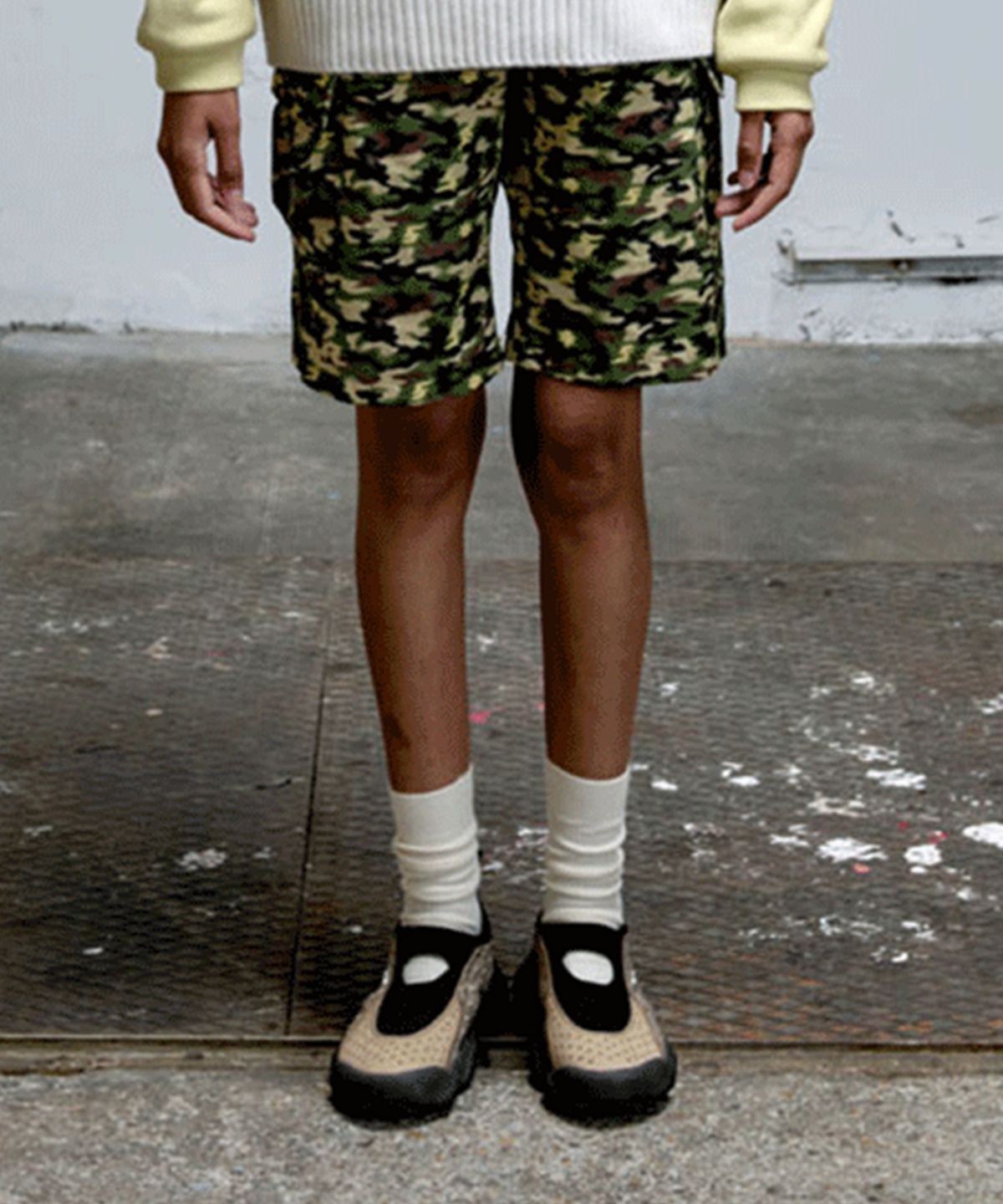 에르에르(ERER) DTP Cargo Shorts Khaki
