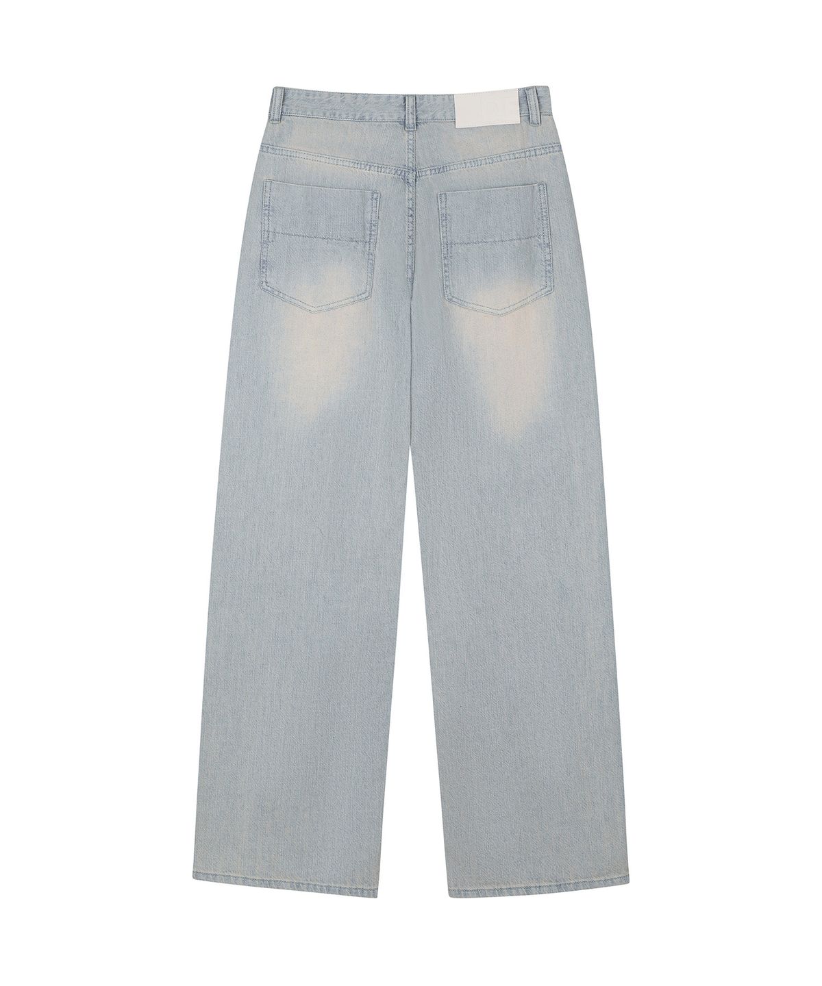 데케트(DECET) [린넨라이크]Linen Like Mid Rise Wide Jeans DCPT039IceBlueB