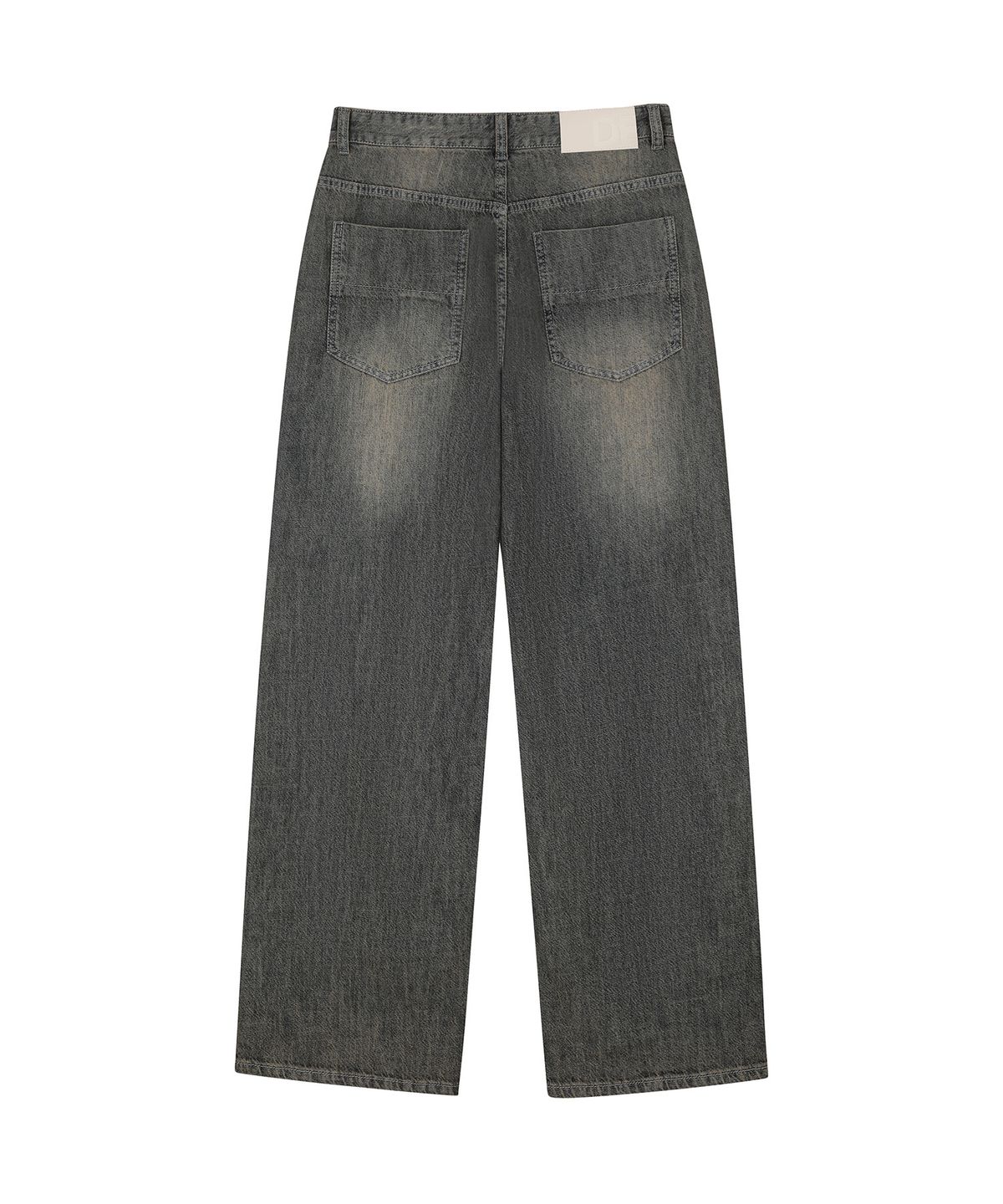 데케트(DECET) [린넨라이크]Linen Like Mid Rise Wide Jeans DCPT039RustBrown