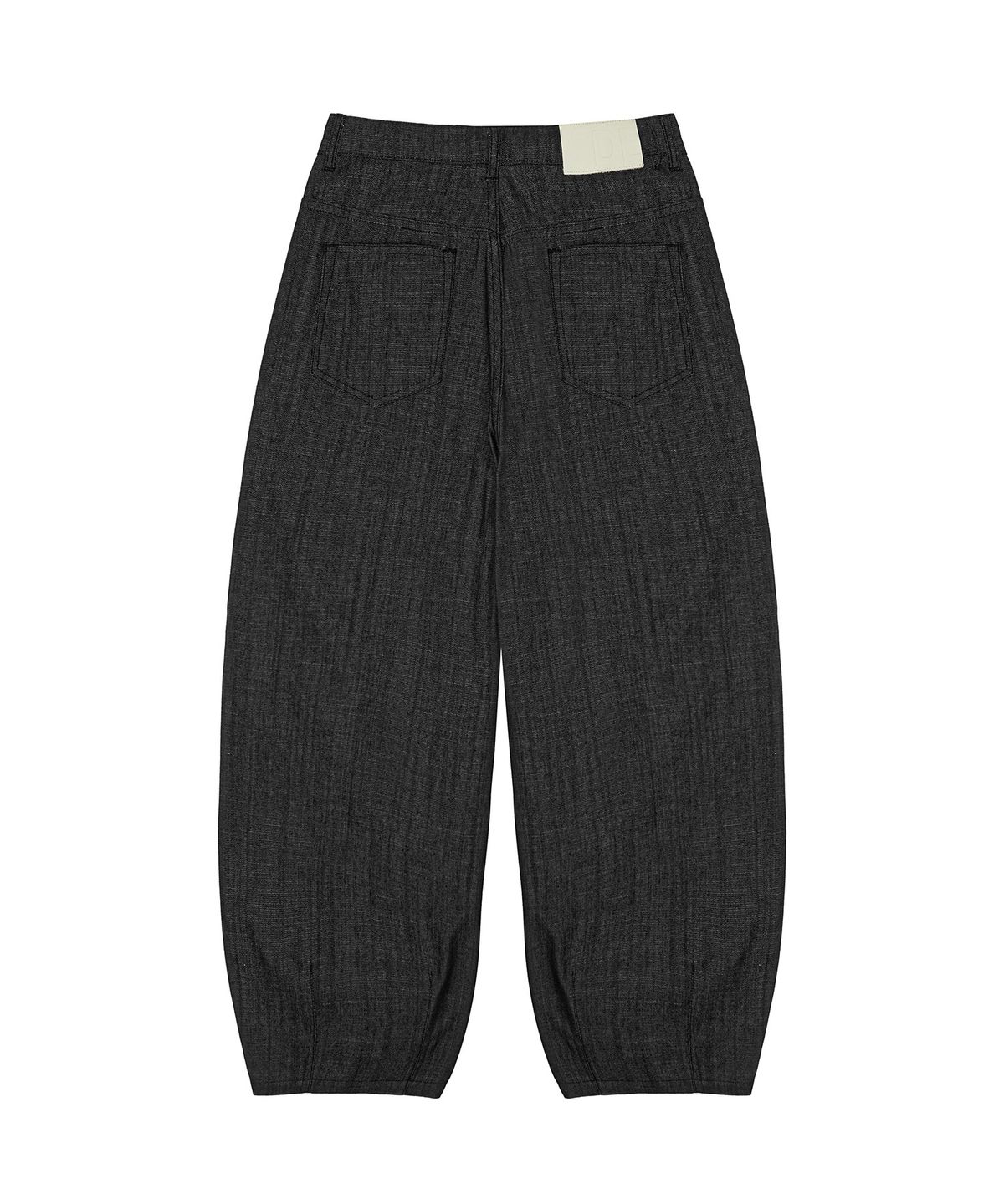 데케트(DECET) [린넨라이크]Linen Like Balloon Wide Jeans DCPT060CPBlack