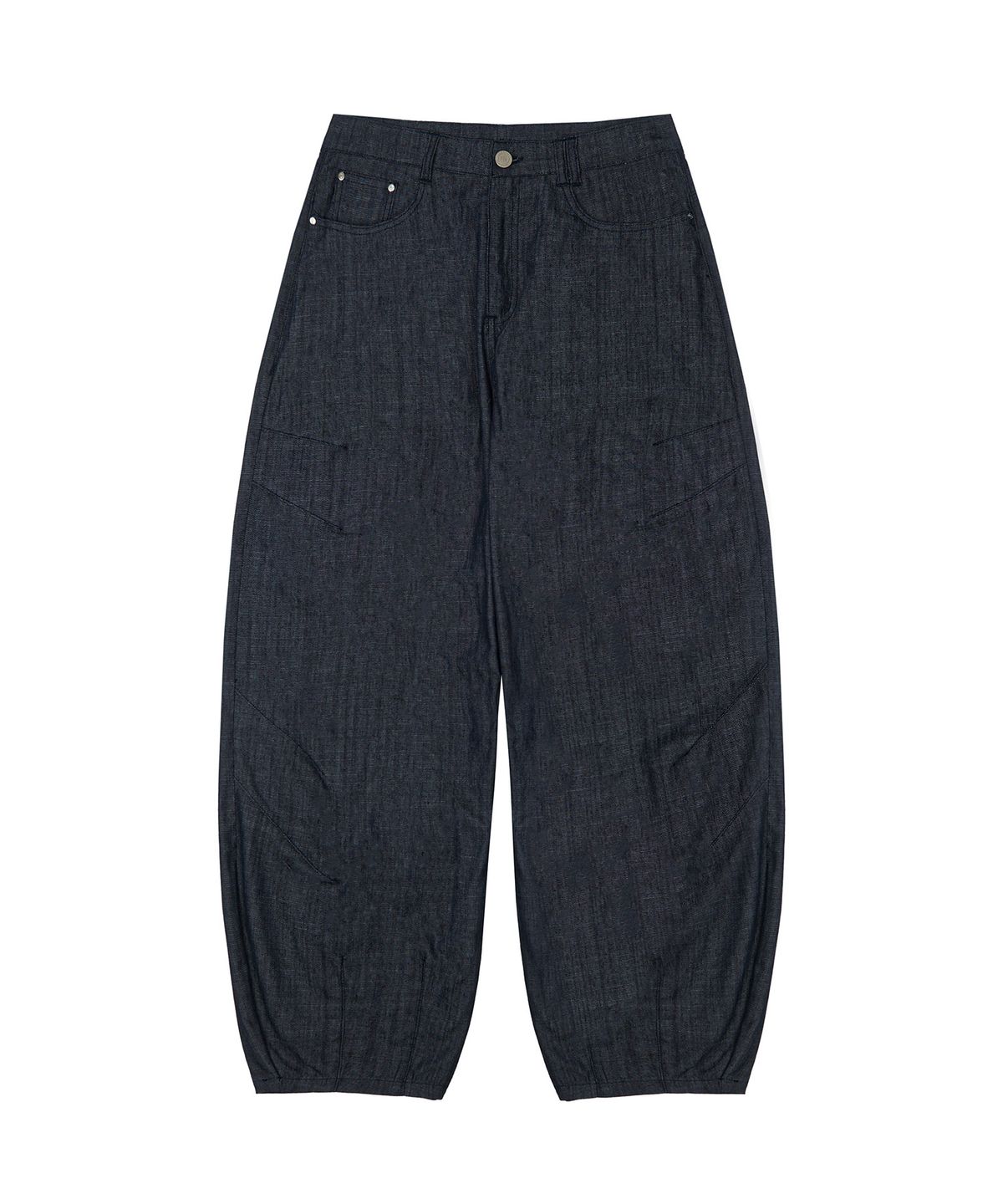 데케트(DECET) [린넨라이크]Linen Like Balloon Wide Jeans DCPT060CPIndigo