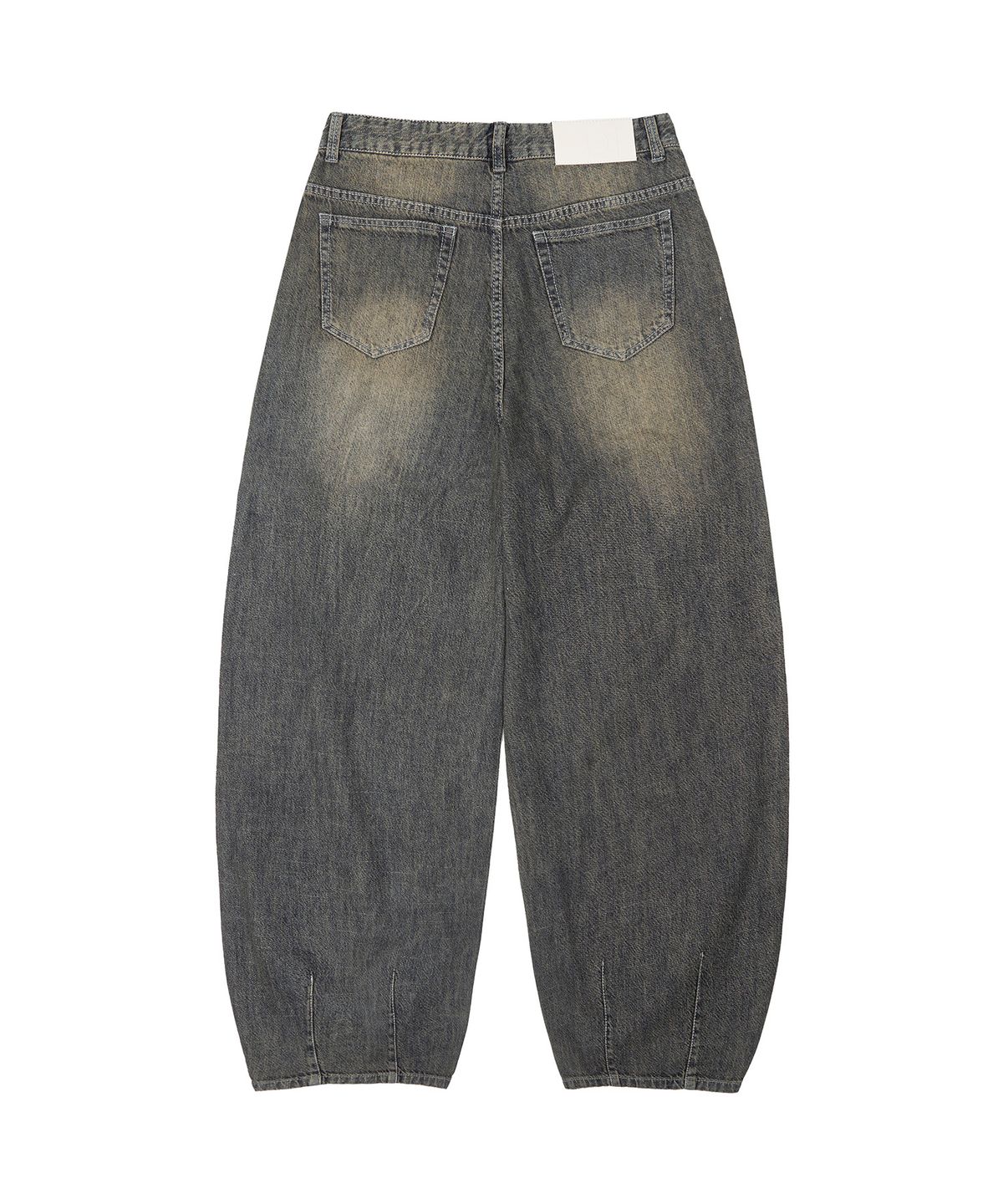 데케트(DECET) [린넨라이크]Linen Like Balloon Wide Jeans DCPT060RustBrown