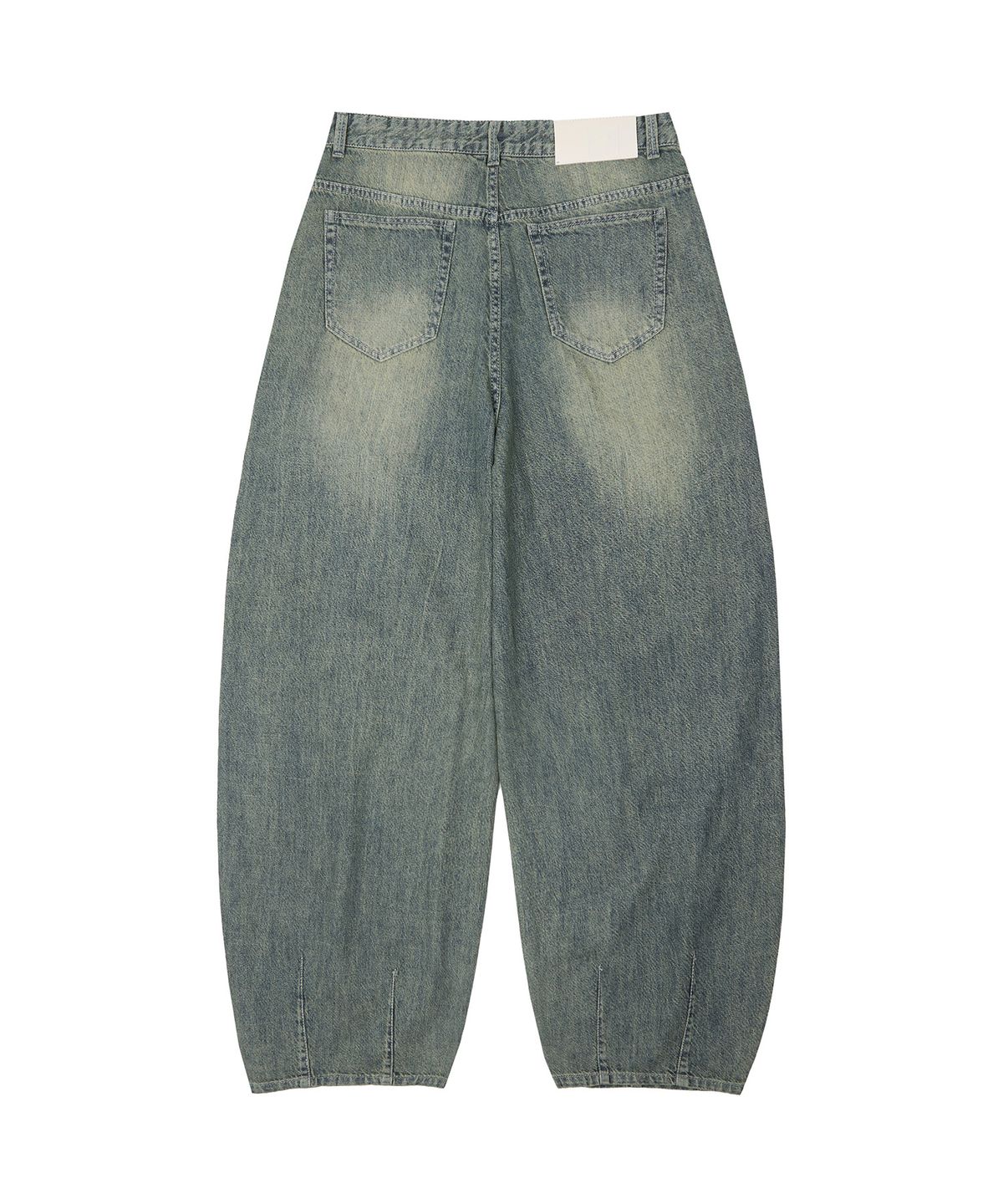 데케트(DECET) [린넨라이크]Linen Like Balloon Wide Jeans DCPT060RustGreen