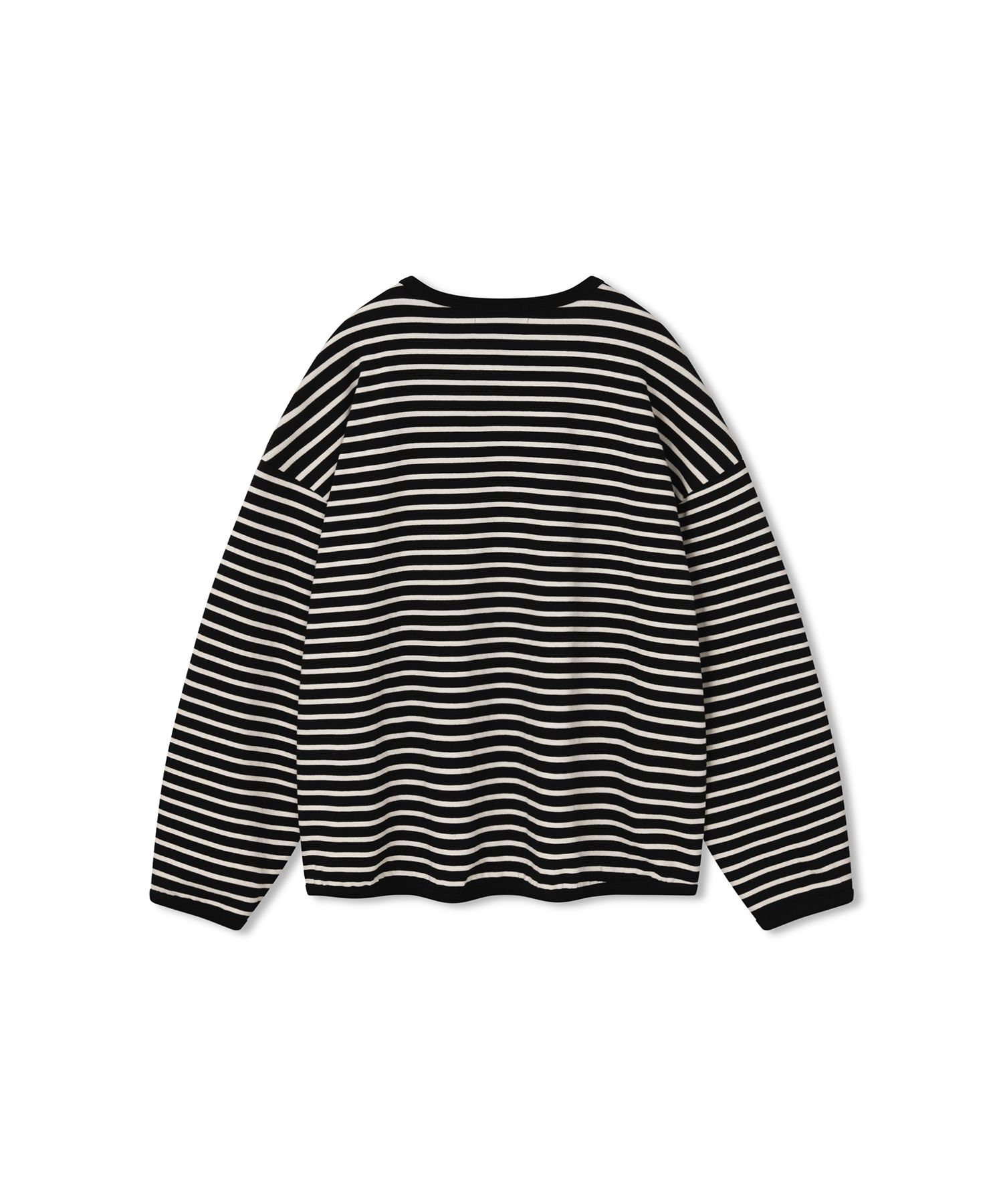 【ANGLAN】Washed Stripe Layerd Long Sleeve MUSINSA | ANGLAN Striped Long Sleeve - Black