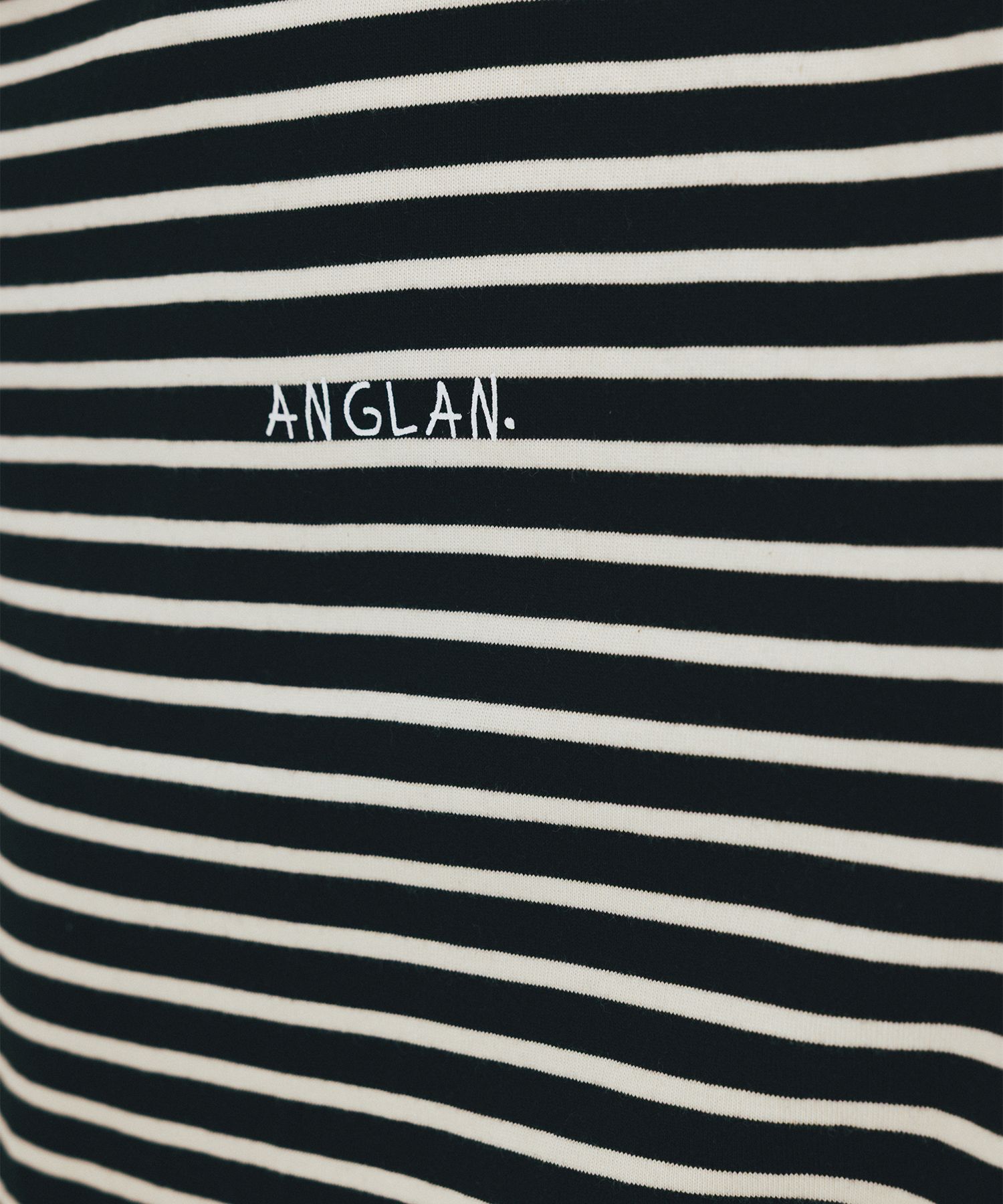 【ANGLAN】Round Stripe Long Sleeve MUSINSA | ANGLAN Round Layering Stripe Long Sleeve - Navy
