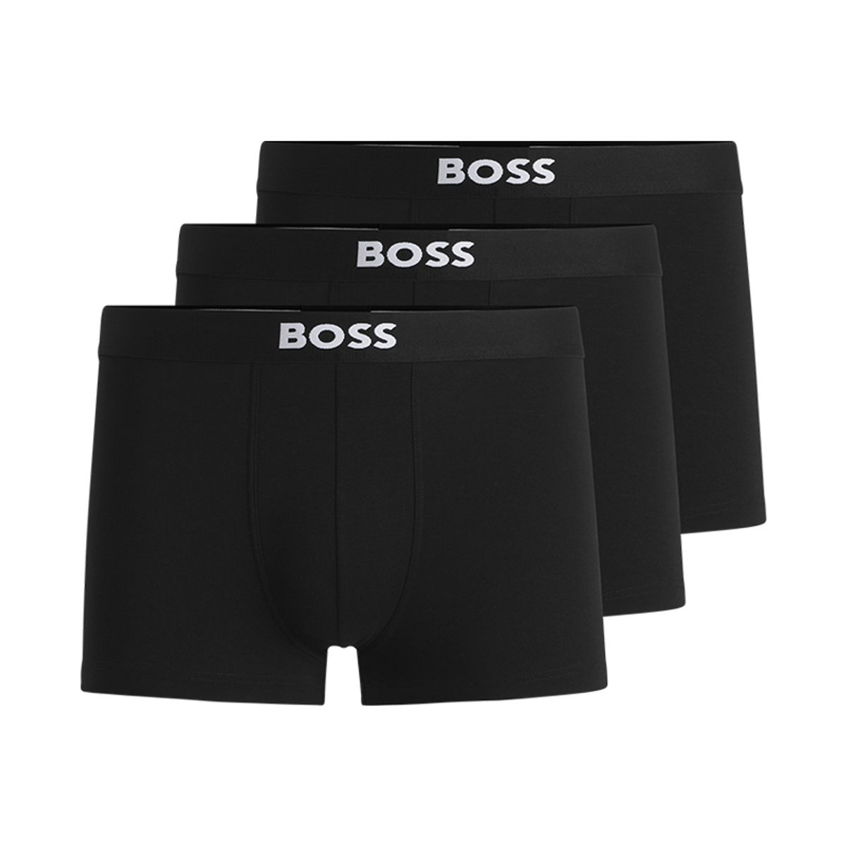 보스 스포츠(BOSS SPORTS) BOSS 로고 웨이스트밴드 스트레치 코튼 트렁크 3팩(50544263001)