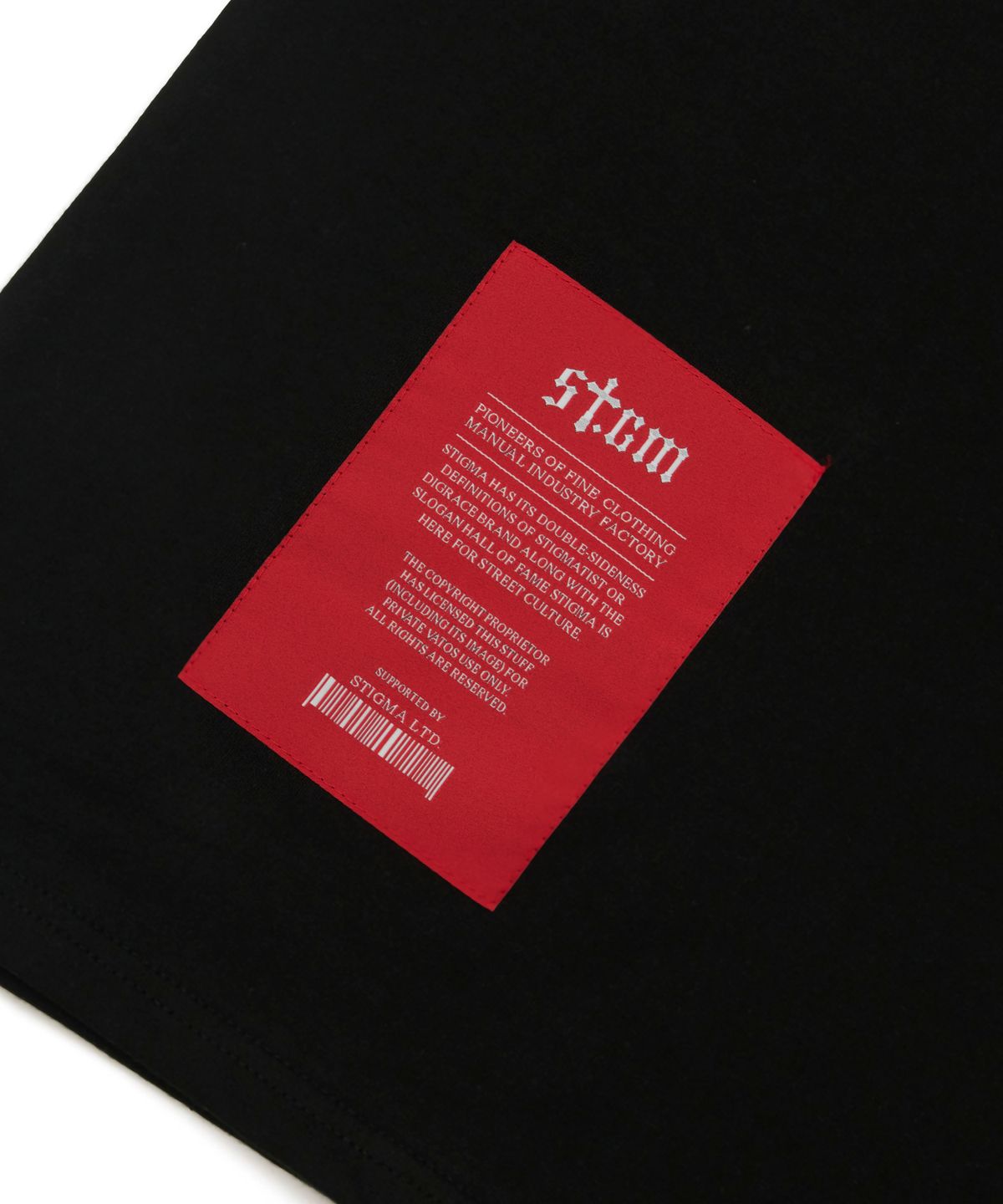 스티그마(STIGMA) Tiger Camouflage Pocket Semi-oversized T-shirts Black