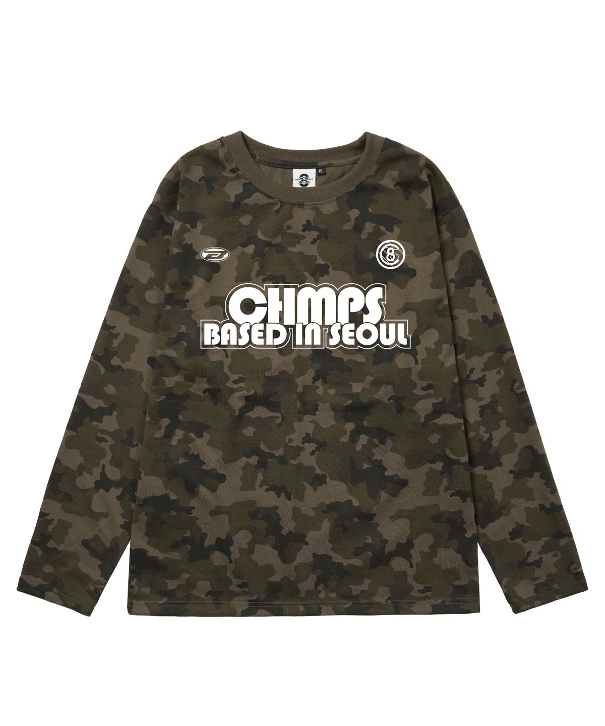 본챔스(BORN CHAMPS) [3 COLORS] SPORTY UF 오버핏 카모 롱 슬리브 B25ST46