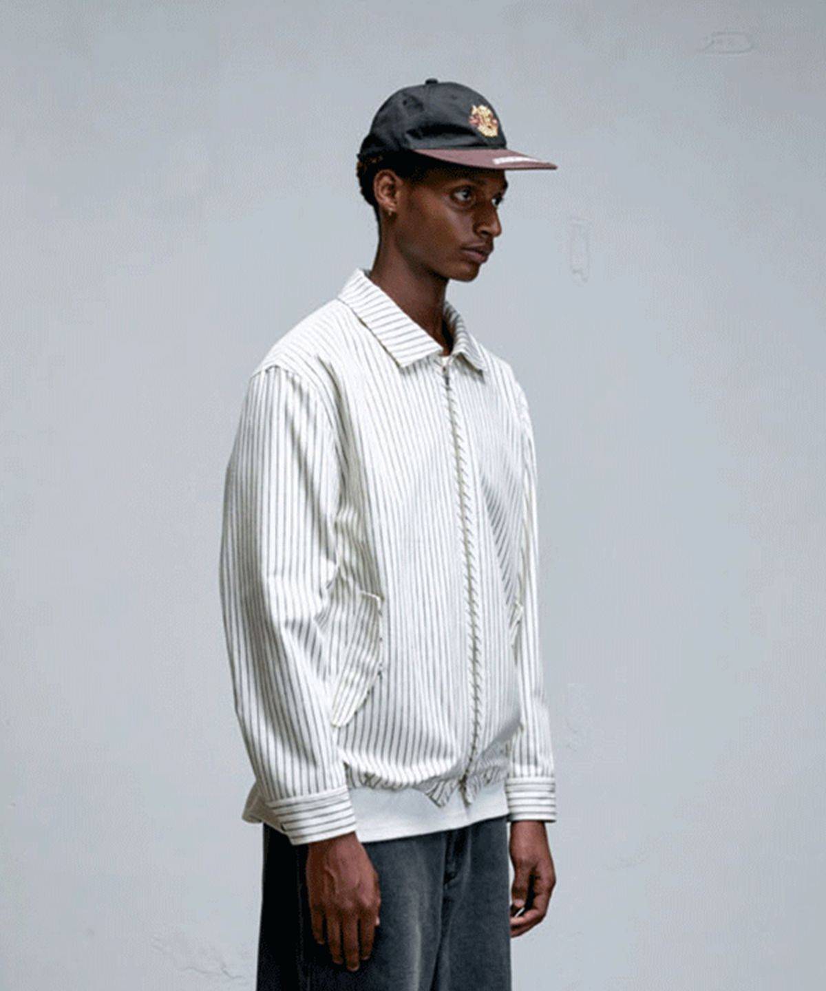 에르에르(ERER) Cotton Stripe Jacket White