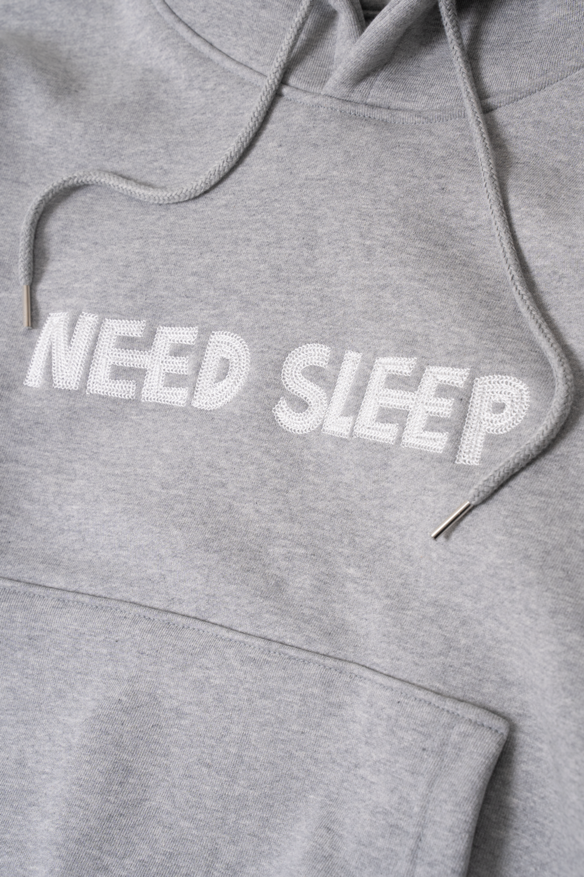 니드슬립(NEED SLEEP) need sleep hoodie [melange grey]