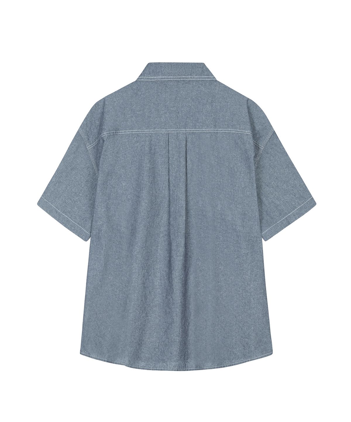 데케트(DECET) Chambray Over Short Shirt DCSH012LightBlue
