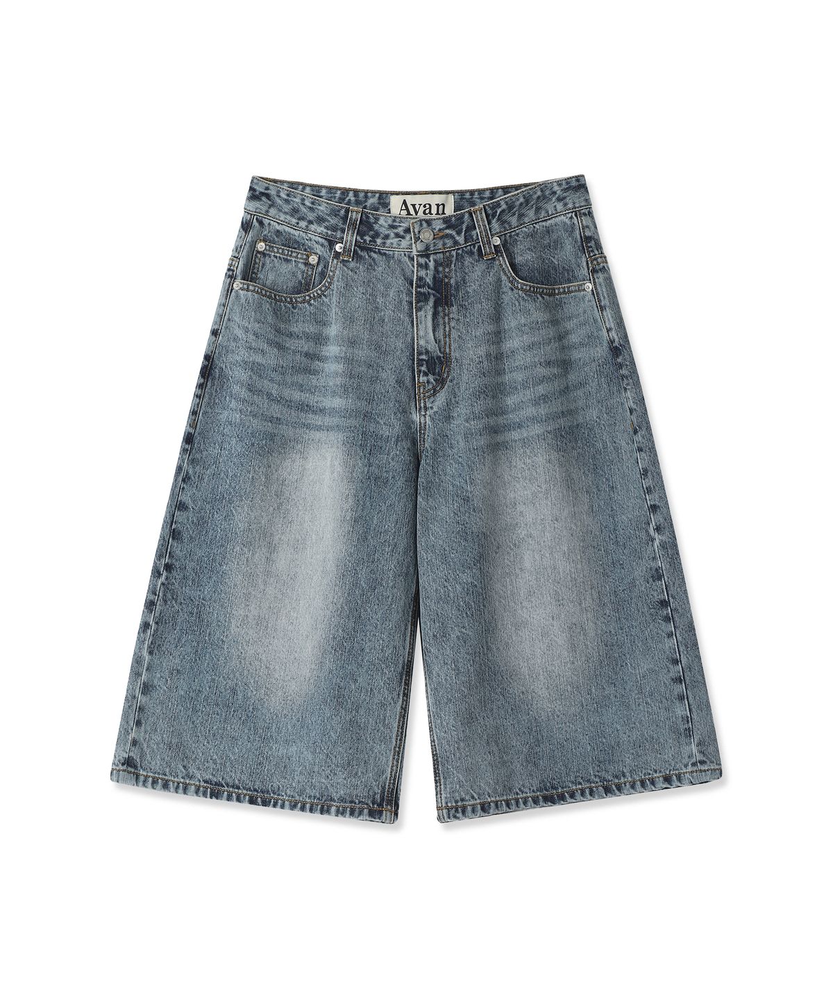어반드레스(AVANDRESS) AMG Denim Shorts BLACK