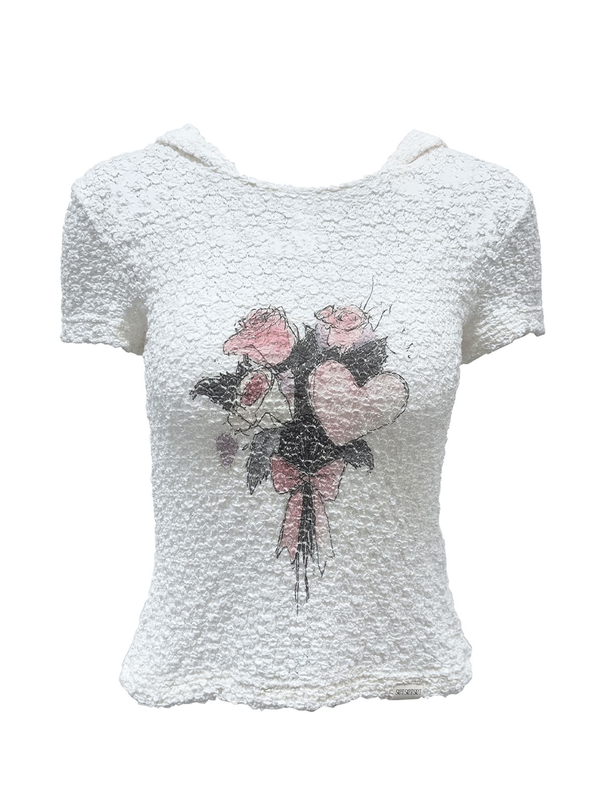 쎄쎄쎄(SETSETSET) PINK BOUQUET T SHIRT
