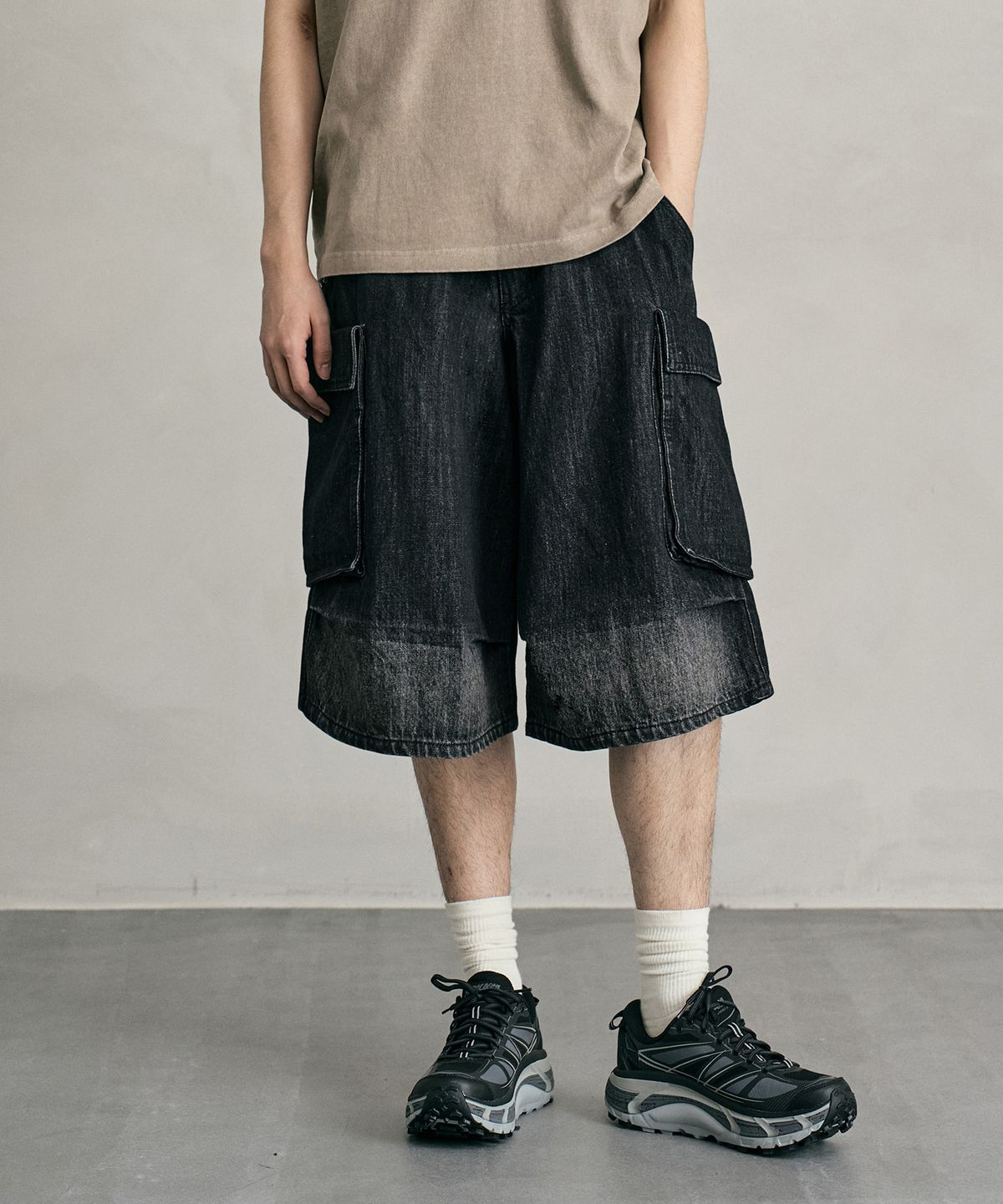 데케트(DECET) M51 Field Denim Shorts DCPT061BlackA