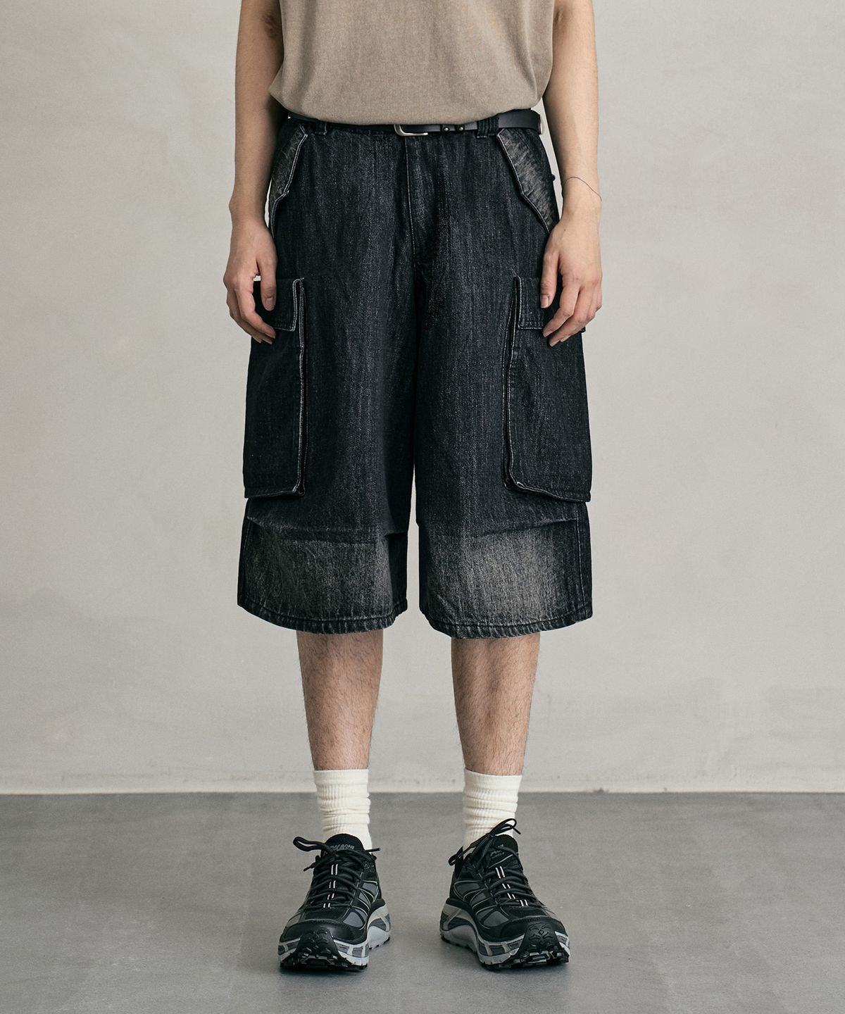 데케트(DECET) M51 Field Denim Shorts DCPT061BlackA