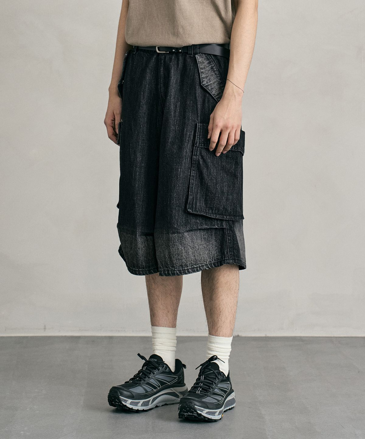 데케트(DECET) M51 Field Denim Shorts DCPT061BlackA