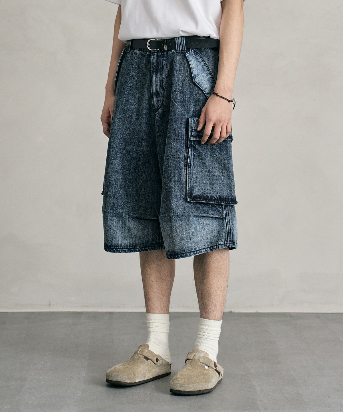 데케트(DECET) M51 Field Denim Shorts DCPT061BlueA