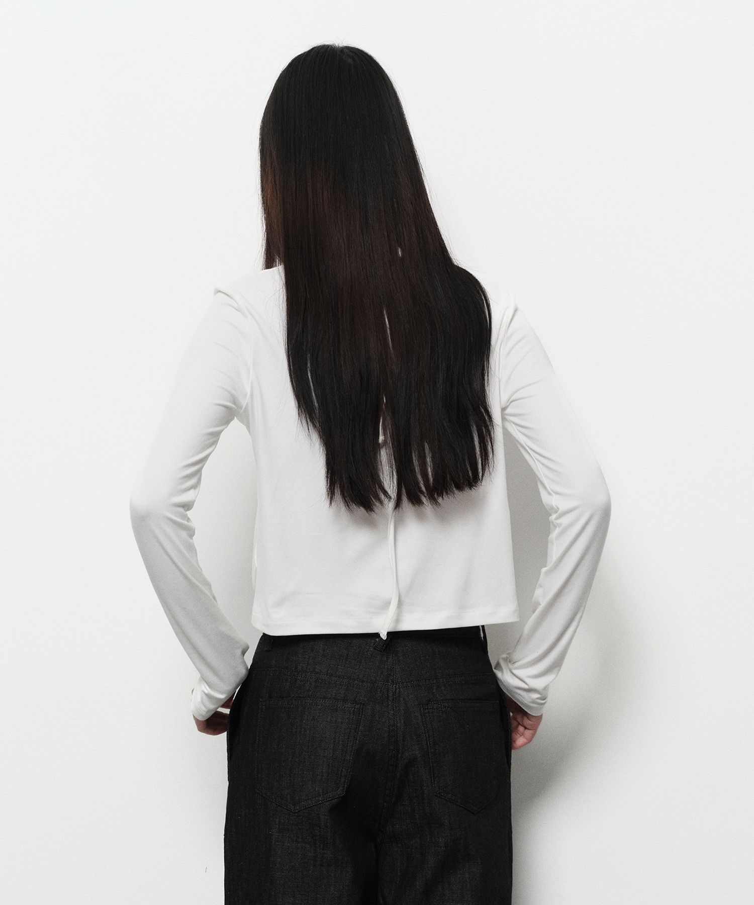 【DIAGONAL】STRING WRAP TOP MUSINSA | DIAGONAL STRING WRAP TOP (ivory)