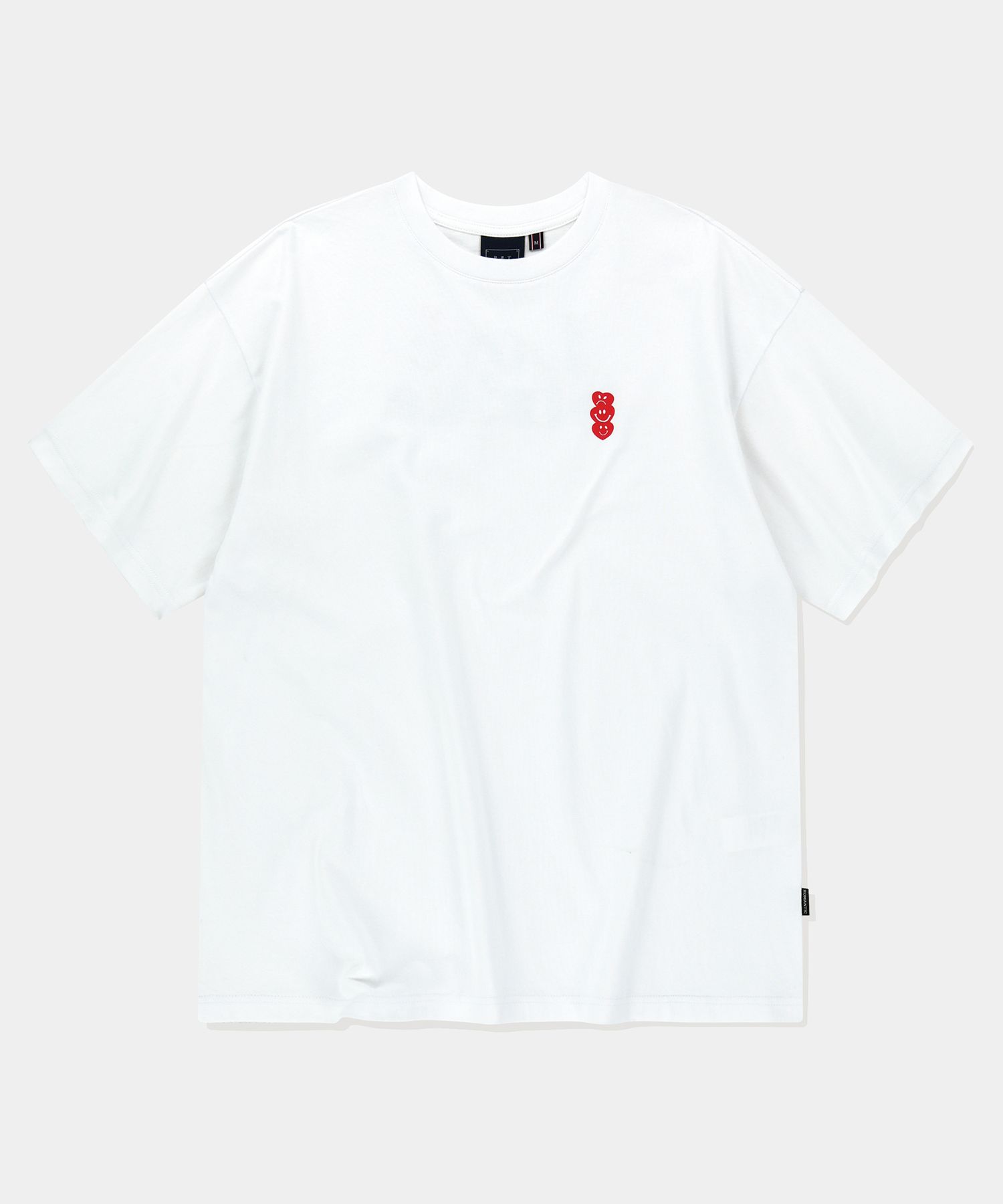 ★24SS新作★ROMANTIC CROWN★REPAIRED SHINING LOGO TEE SHIRT MUSINSA公式 | ROMANTIC CROWN Love Strike T-Shirt_White