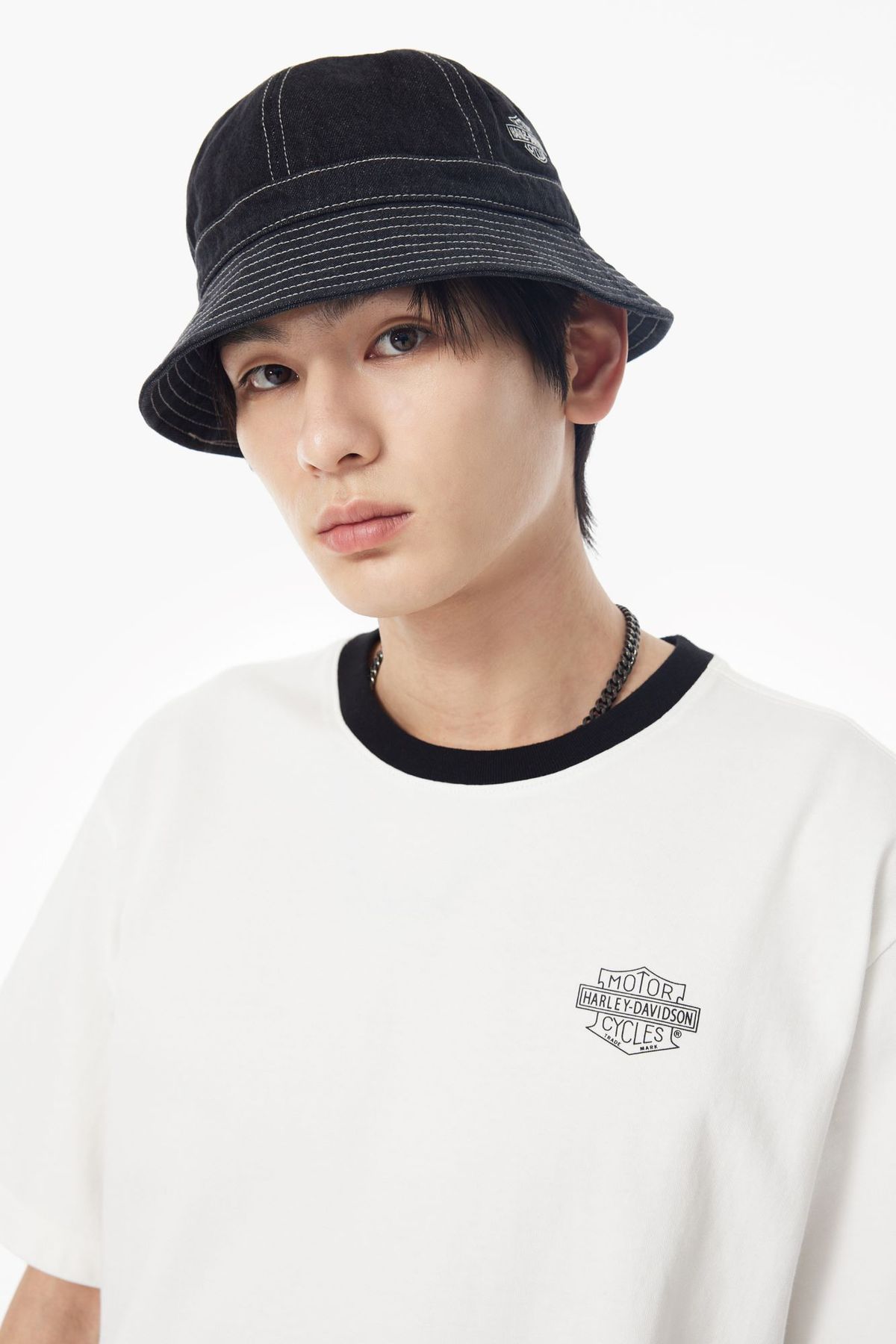 할리데이비슨 컬렉션스®(HARLEY-DAVIDSON COLLECTIONS®) 데님 버킷햇 다크 네이비 HH15181103