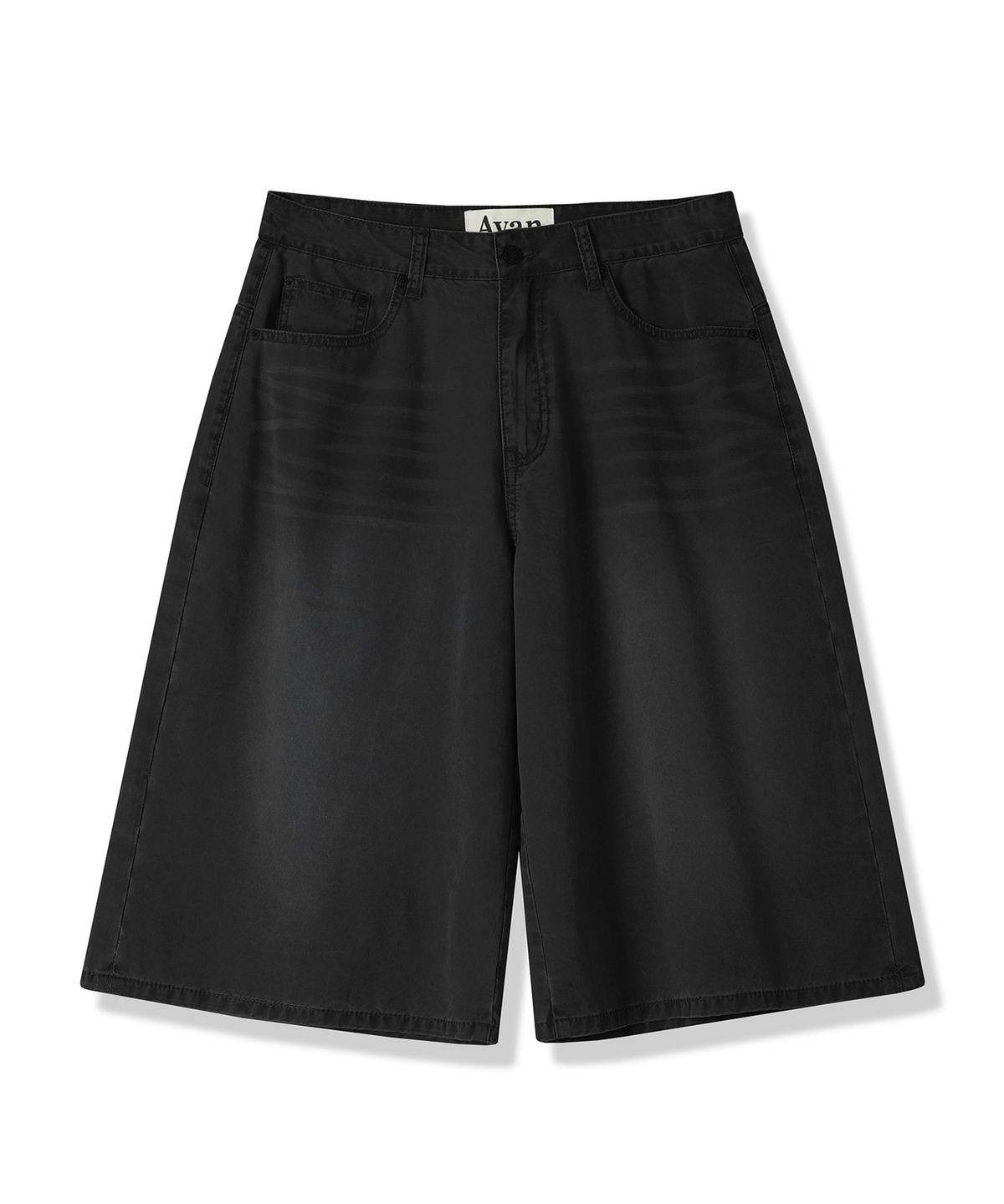 어반드레스(AVANDRESS) Dyed Bermuda Denim Pants BLUE