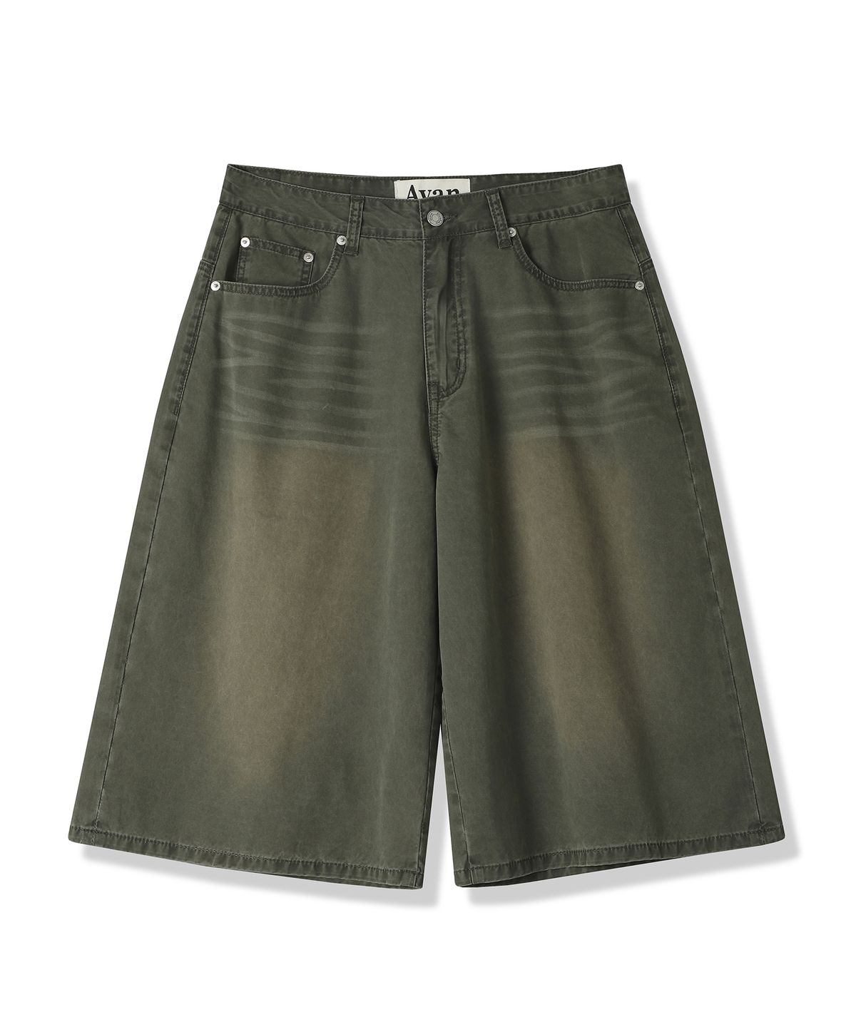 어반드레스(AVANDRESS) Dyed Bermuda Denim Pants BLUE