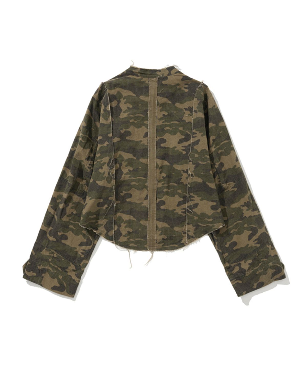에르에르(ERER) Camouflage Ripstop Crop Jacket Khaki