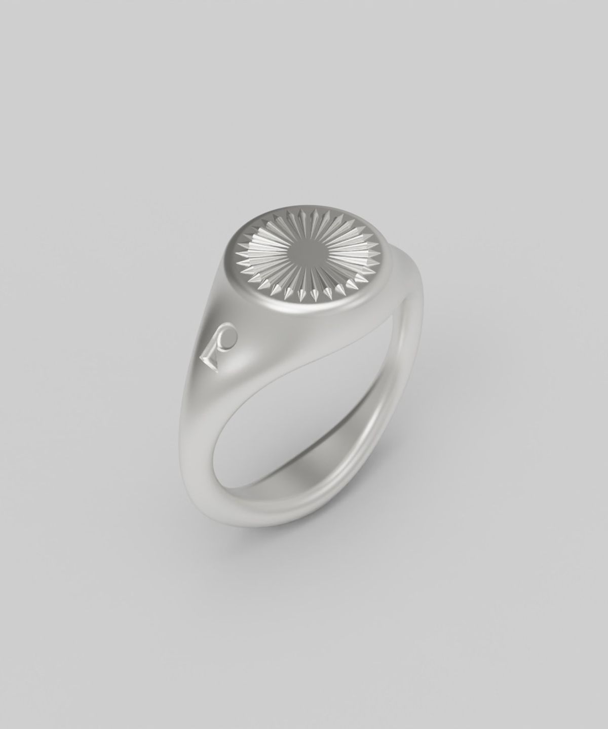 르네오브제(RENEOBJET) SIG  RADIAL RAISED RING  [925 STERLING SILVER]  시그넷링 반지