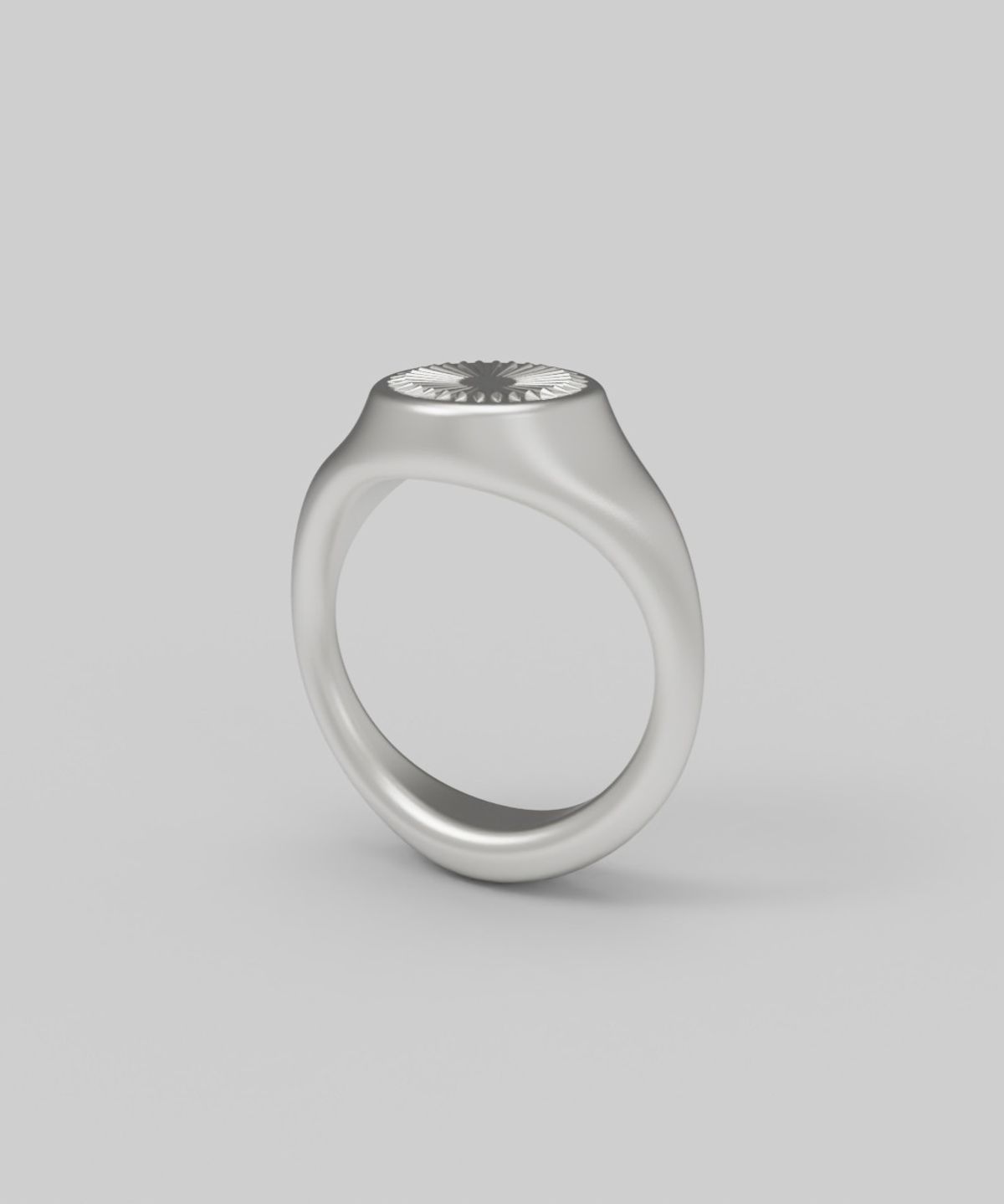 르네오브제(RENEOBJET) SIG  RADIAL RAISED RING  [925 STERLING SILVER]  시그넷링 반지