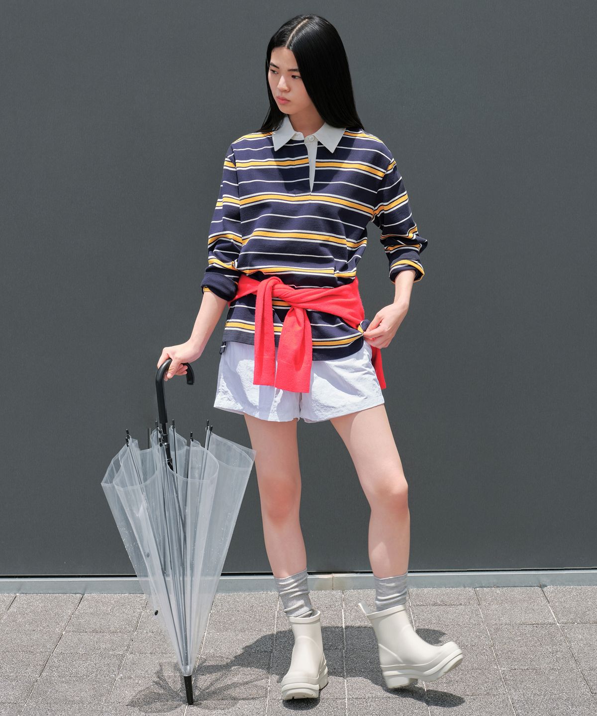 무신사 스탠다드 우먼(MUSINSA STANDARD WOMAN) 우먼즈 타이드 레인 부츠 [크림]