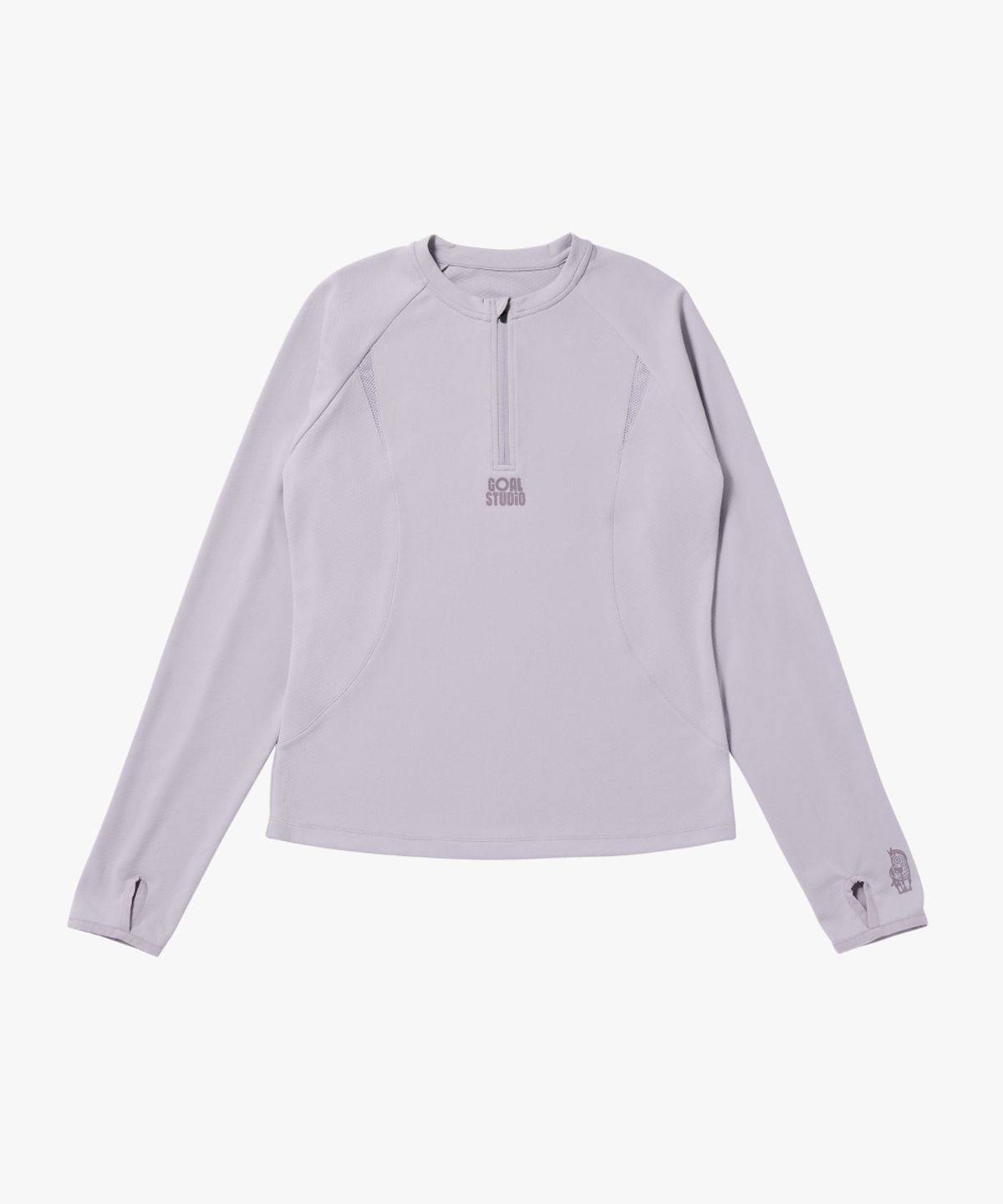골스튜디오(GOALSTUDIO) WS LONG SLEEVE QUARTER ZIP-UP-LAVENDER