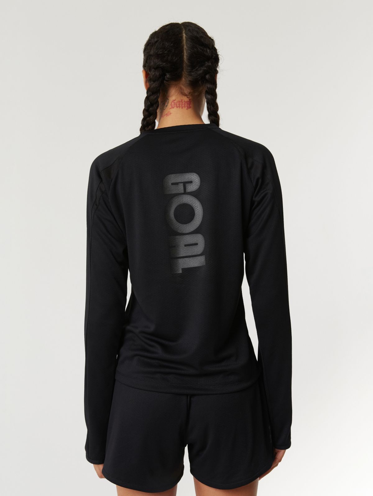 골스튜디오(GOALSTUDIO) WS LONG SLEEVE QUARTER ZIP-UP-BLACK