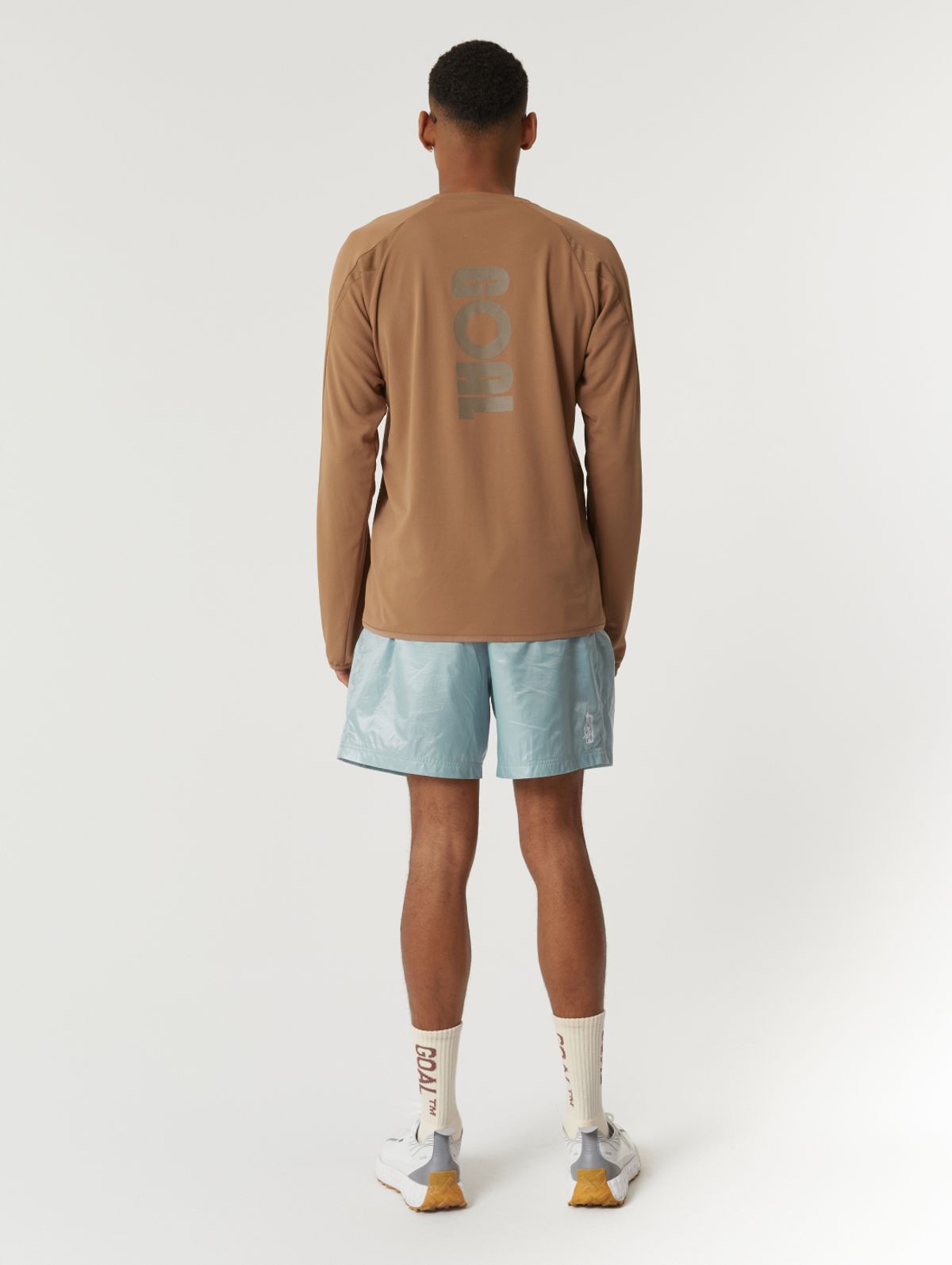 골스튜디오(GOALSTUDIO) MS LONG SLEEVE QUARTER ZIP-UP-BROWN
